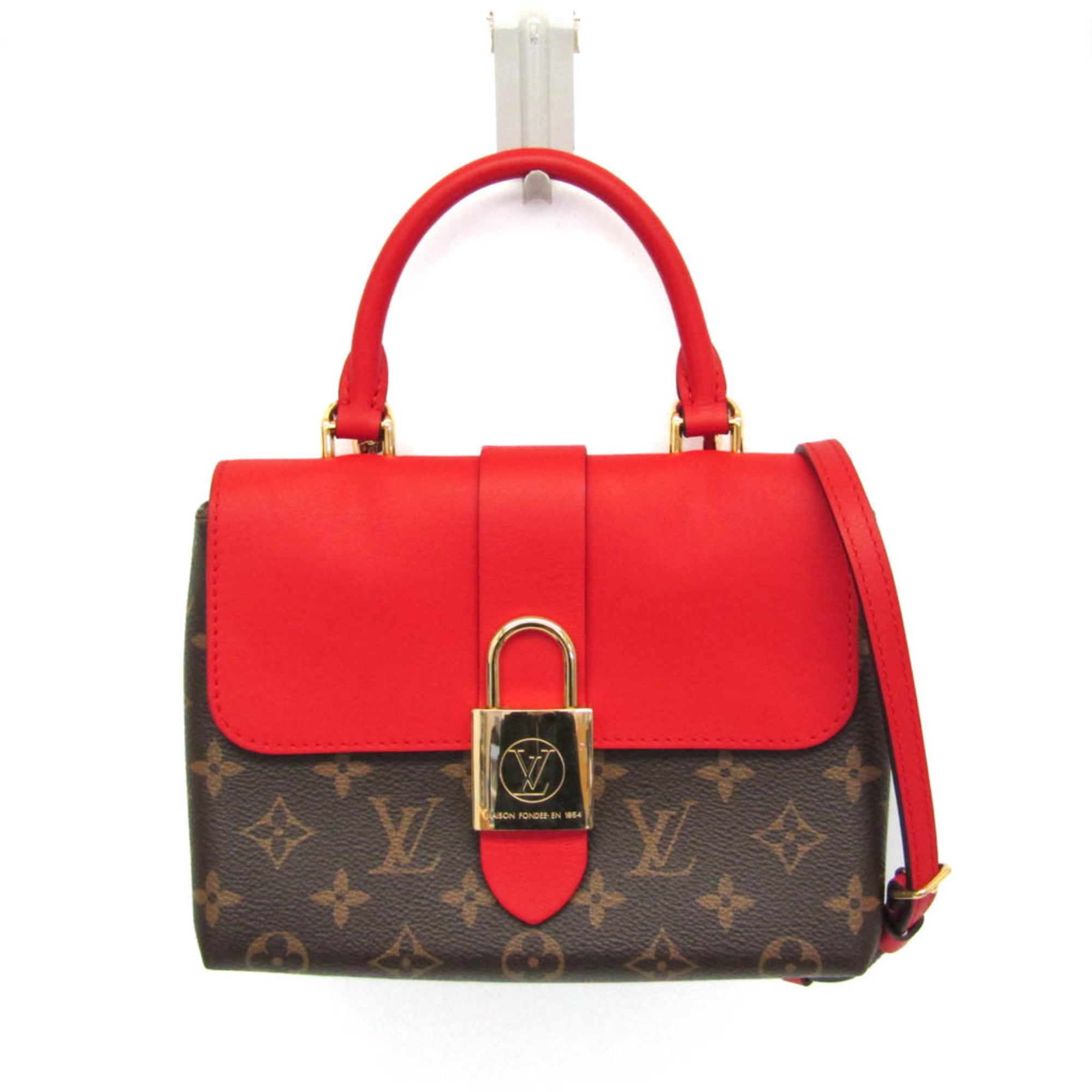 ルイ・ヴィトン(Louis Vuitton) モノグラム ロッキーBB M44322 レディース ハンドバッグ,ショルダーバッグ ブラウン,レッド【中古】|eLady