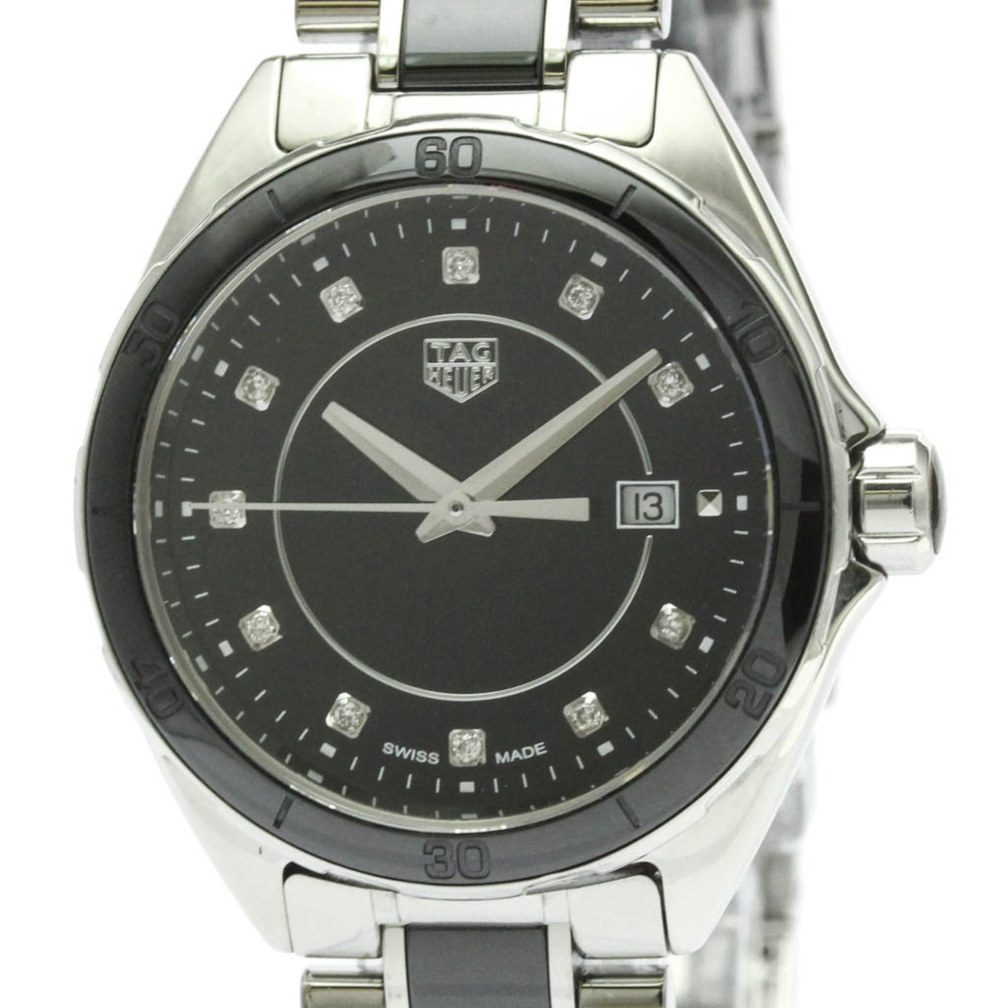タグホイヤー (TAG HEUER) フォーミュラ1 ダイヤモンド ステンレススチール クォーツ レディース 時計 WBJ141AB (外装仕上げ済み)【中古】