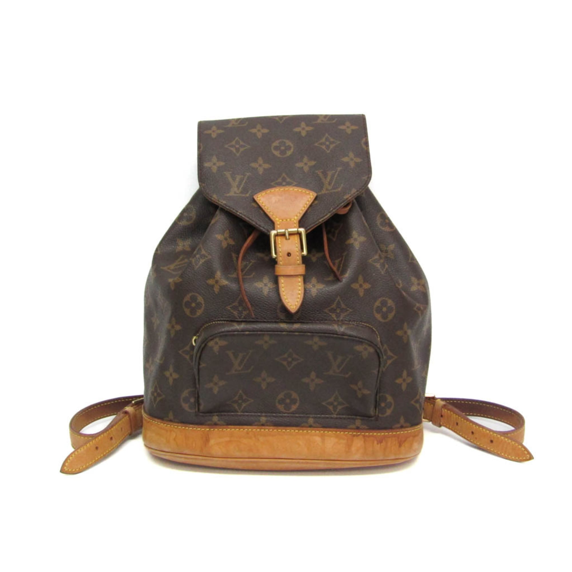 ルイ・ヴィトン(Louis Vuitton) モノグラム モン掏摸 MM M51136 レディース 背嚢 赤銅色【中古】