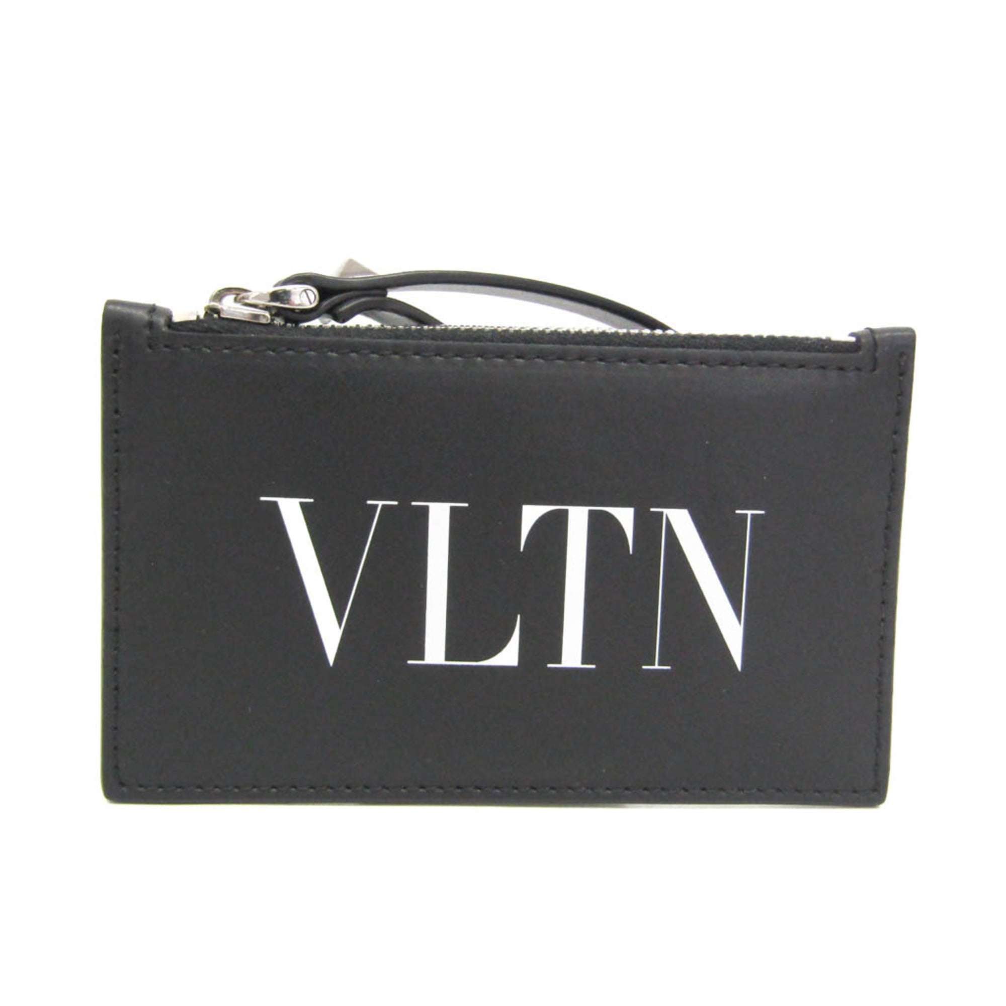 ヴァレンティノ・ガラヴァーニ(Valentino Garavani) VLTNロゴ フラグメントケース コインカードホルダー 1Y2P0540LVN メンズ,レディース レザー 小銭入れ・コインケース ブラック【中古】｜eLady 12,375円