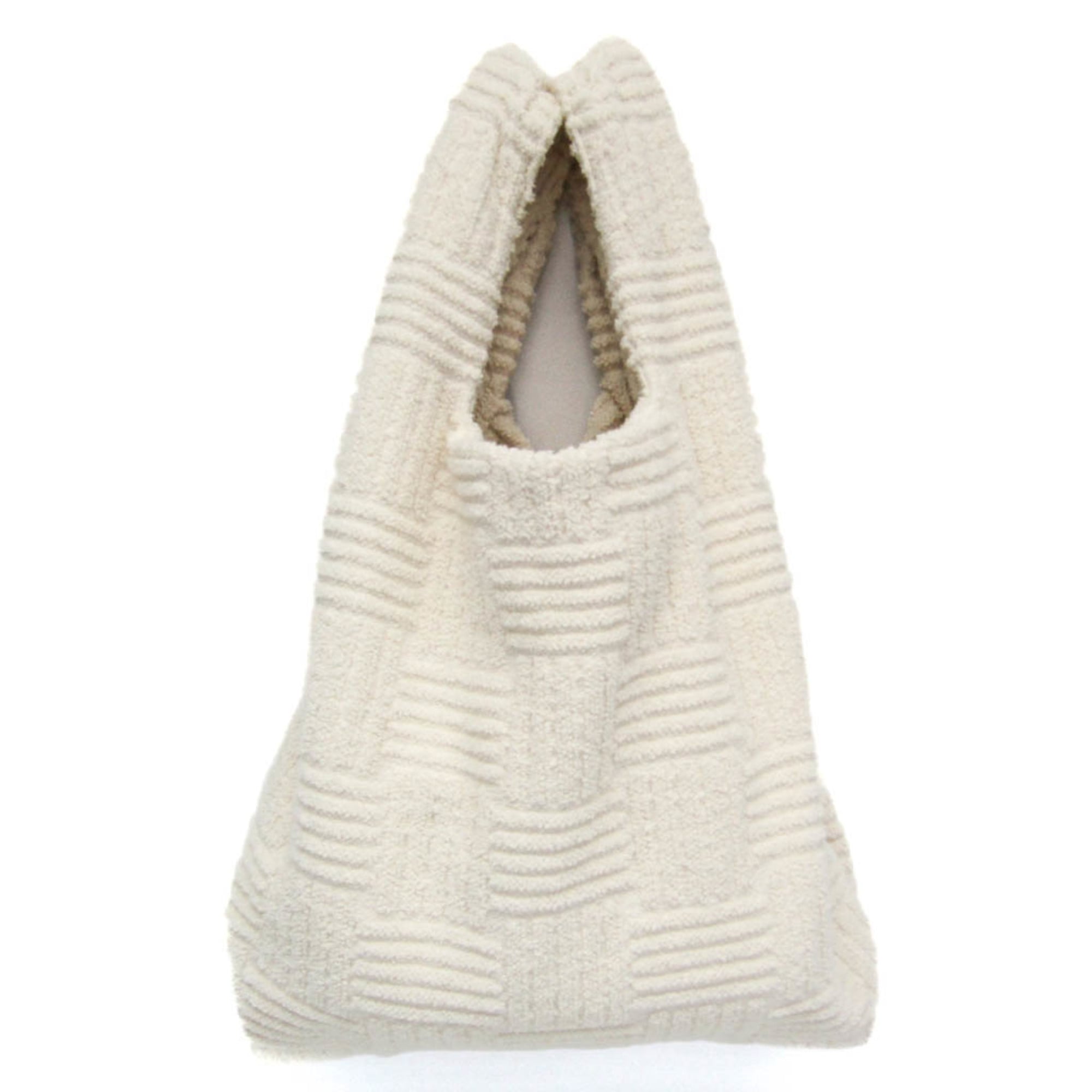 ボッテガ・ヴェネタ(Bottega Veneta) テリークロス トートバッグ メンズ,レディース パイル トートバッグ ホワイト【中古】 45,045円