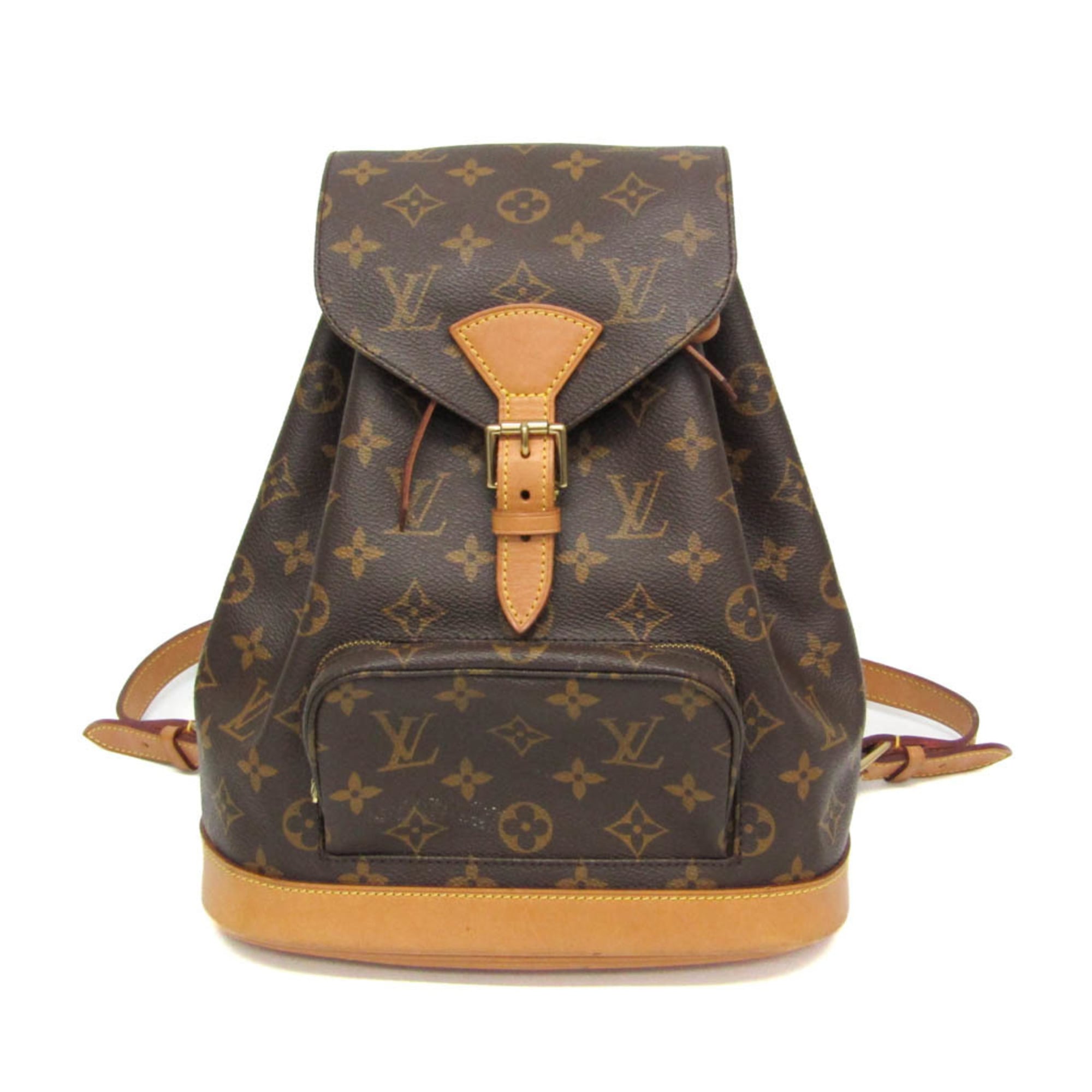 ルイ・ヴィトン(Louis Vuitton) モノグラム モン掏摸 MM M51136 レディース 背嚢 赤銅色【中古】