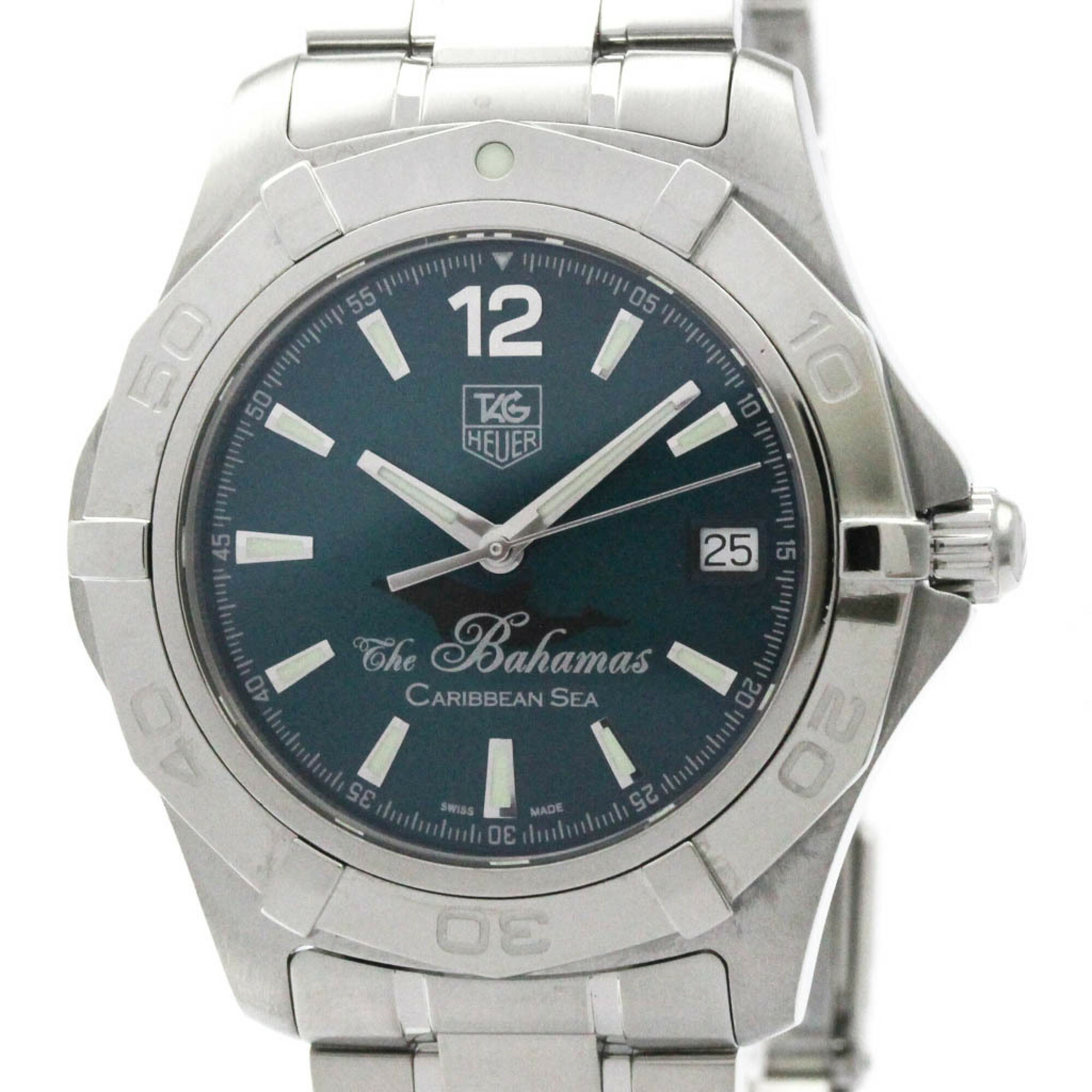 タグホイヤー (TAG HEUER) アクアレーサー バハマ カリビアン 限定 ステンレススチール 自動巻き メンズ 時計 WAF211R (外装仕上げ済み)【中古】