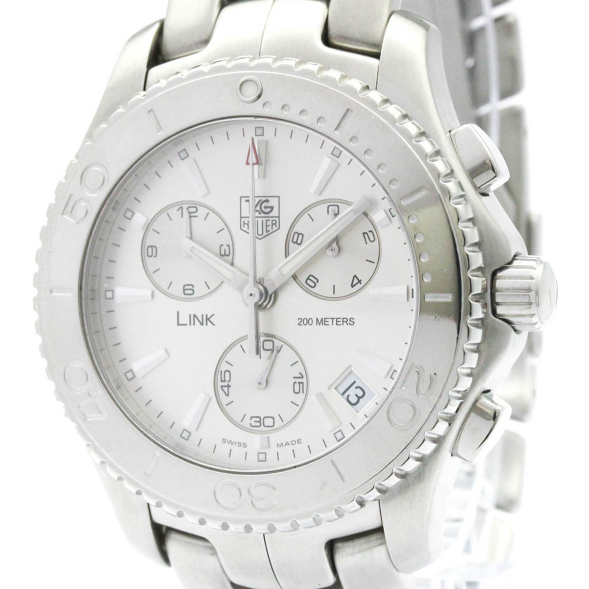 タグホイヤー (TAG HEUER) リンク クロノグラフ ステンレススチール 自動巻き メンズ 時計 CJ1111 (外装仕上げ済み)【中古】 60,390円