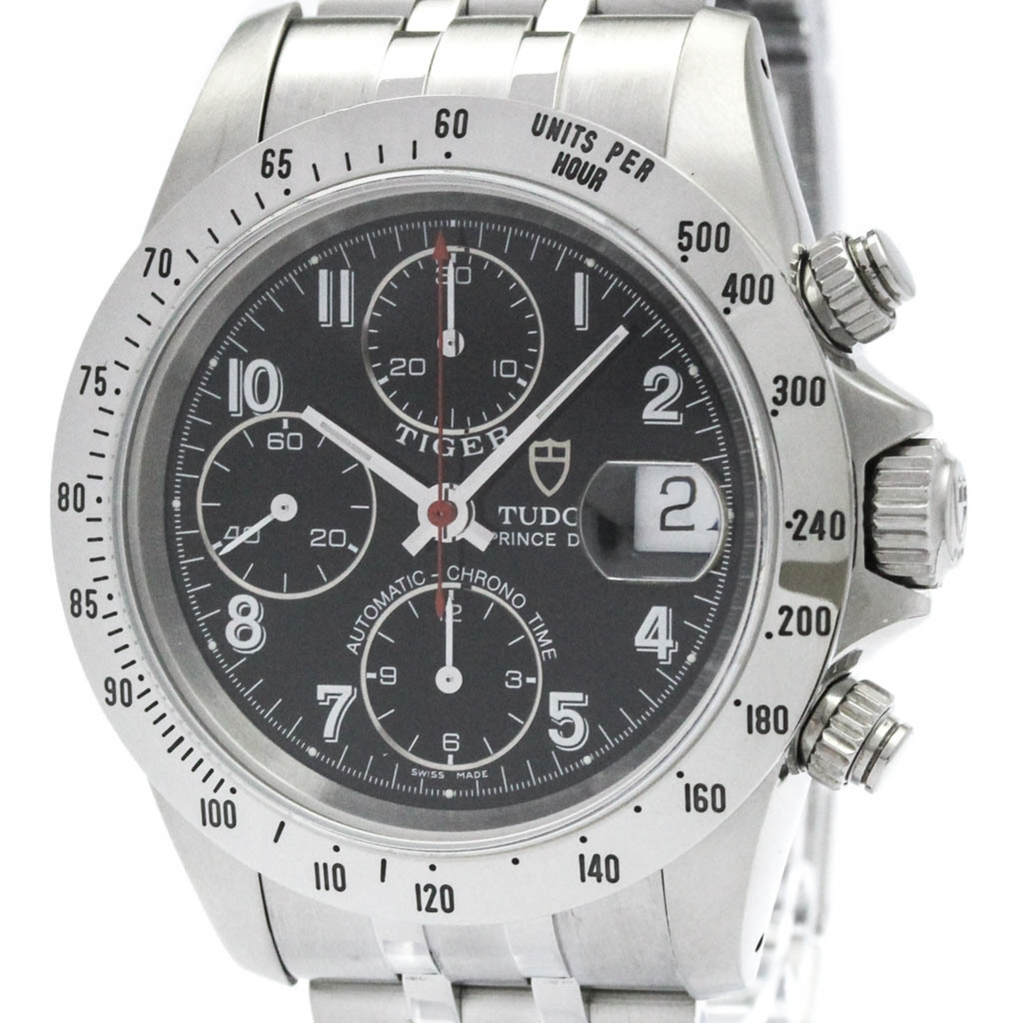 チュードル (TUDOR) クロノ タイム プリンスデイト タイガー ステンレススチール 自動巻き メンズ 時計 79280 (外装仕上げ済み)【中古】