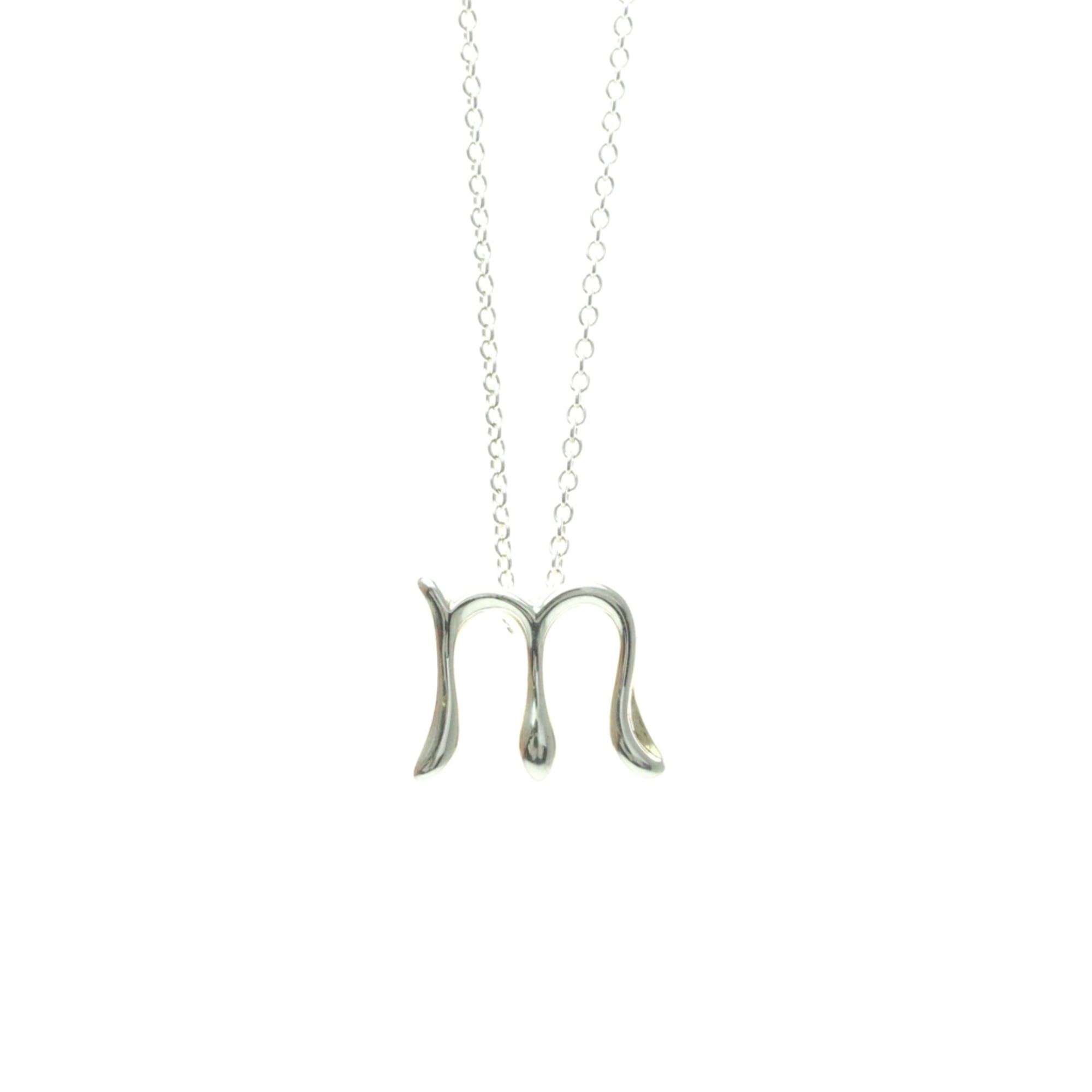 ティファニー(Tiffany) シルバー925 無し メンズ,レディース ファッション ペンダントネックレス (シルバー) レターネックレス シルバー ”M\