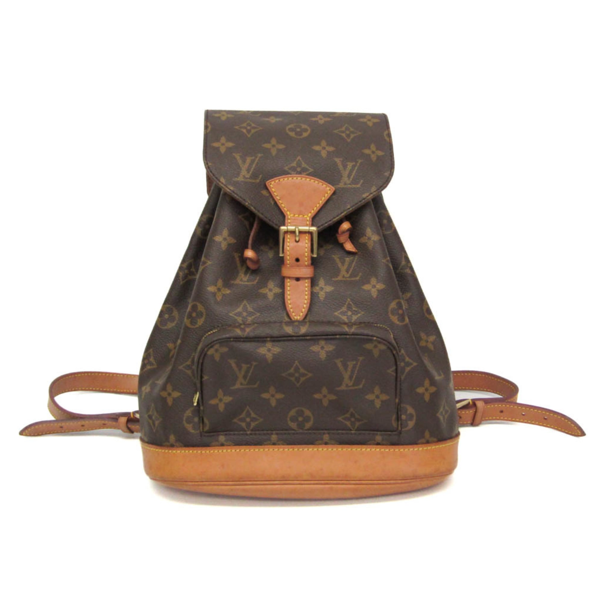 ルイ・ヴィトン(Louis Vuitton) モノグラム モン掏摸 MM M51136 レディース 背嚢 赤銅色【中古】