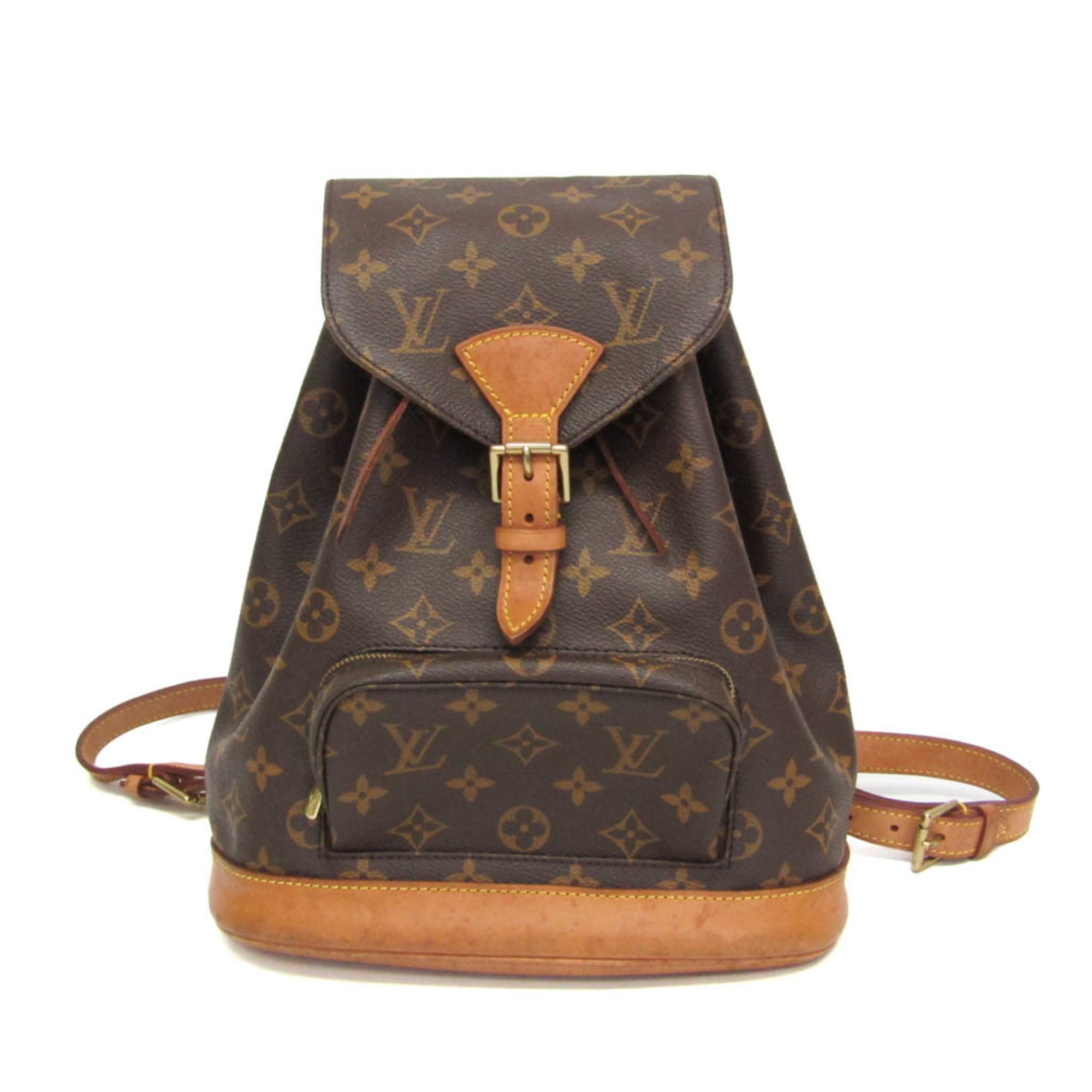 ルイ・ヴィトン(Louis Vuitton) モノグラム モン掏摸 MM M51136 レディース 背嚢 赤銅色【中古】