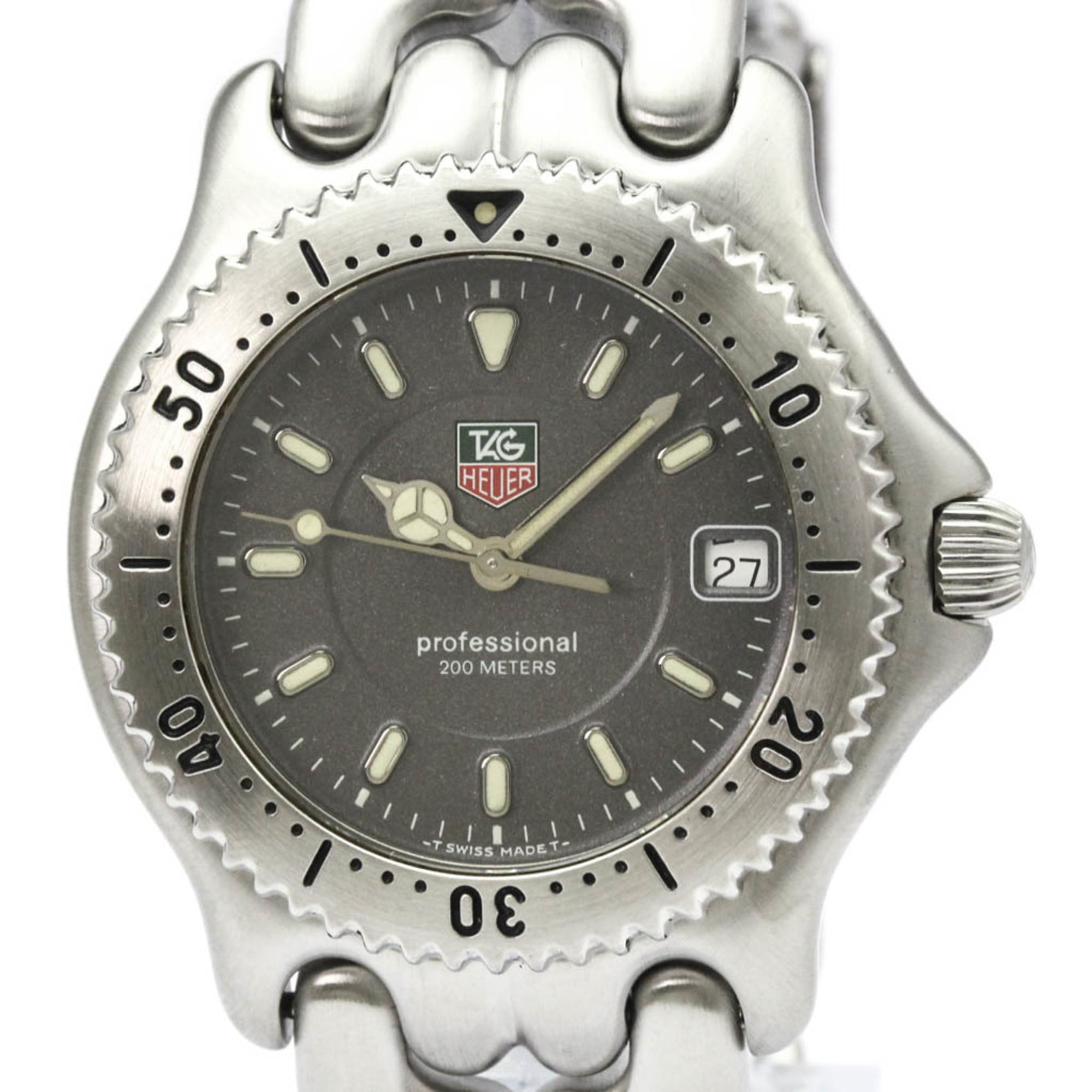 タグホイヤー (TAG HEUER) セル プロフェッショナル 200M ステンレススチール クォーツ メンズ 時計 WG1113 (外装仕上げ済み)【中古】