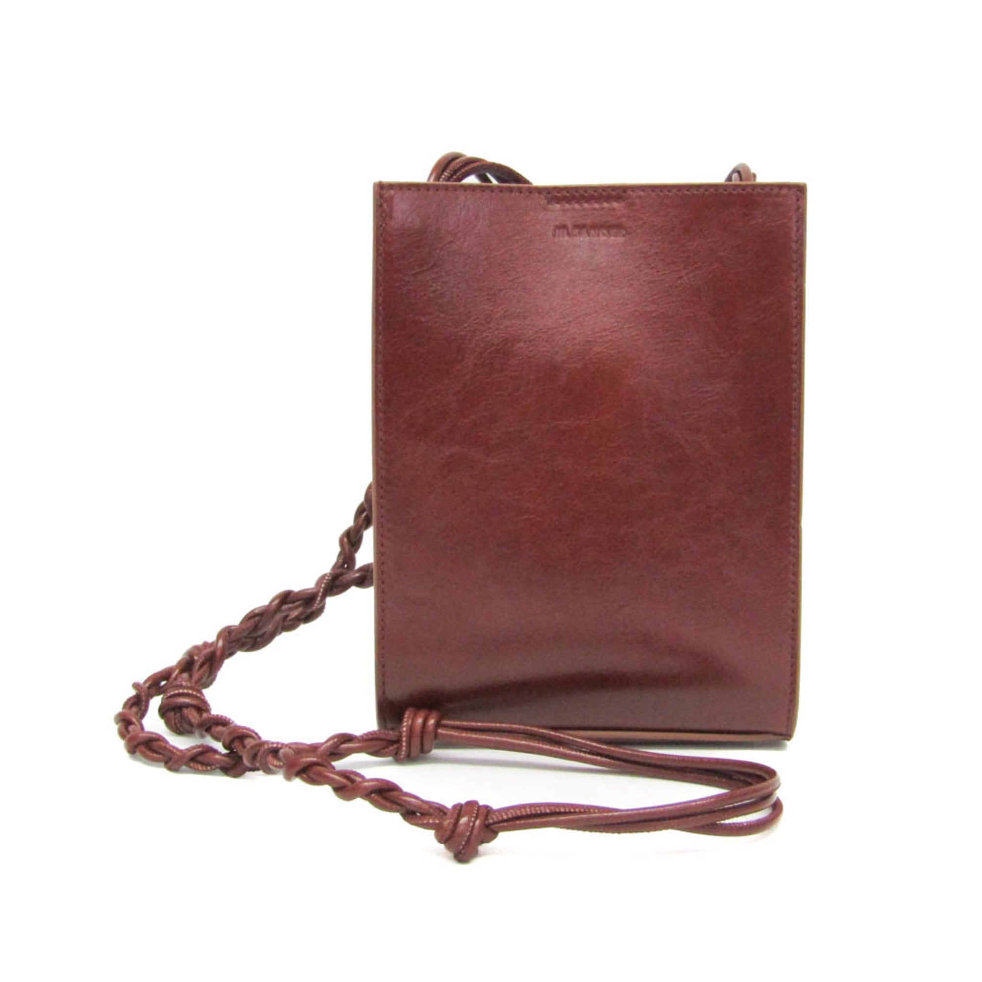 ジル・サンダー(Jil Sander) タングル TANGLE SM JSMU853173 レディース,メンズ レザー ポーチ,ショルダーバッグ ブラウン【中古】｜eLady