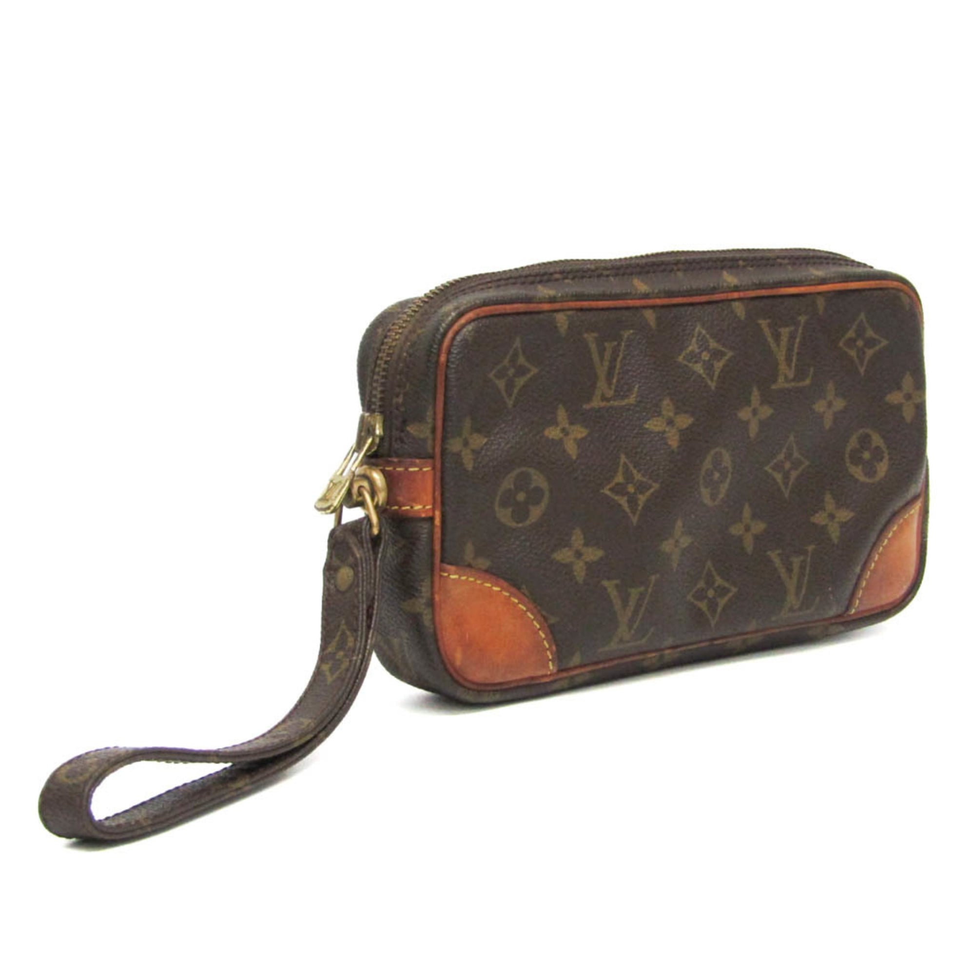 ルイ・ヴィトン(Louis Vuitton) モノグラム マルリー・ドラゴンヌ PM M51827 レディース,メンズ クラッチバッグ ブラウン【中古】