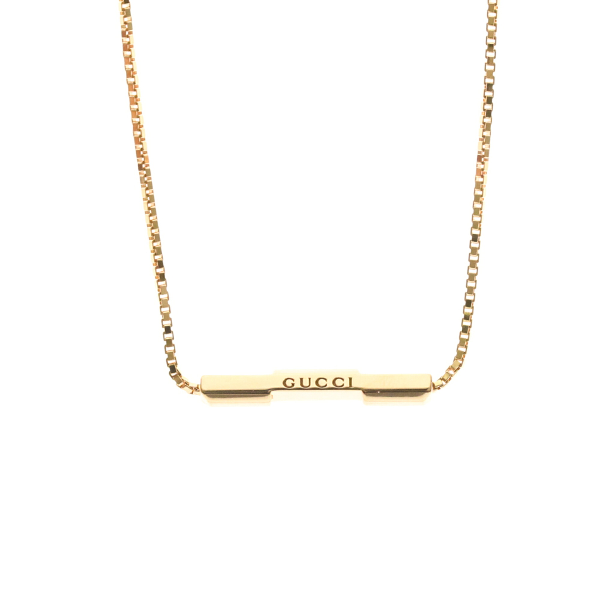 グッチ(Gucci) K18ピンクゴールド(K18PG) 無し メンズ,レディース ファッション ペンダントネックレス (ピンクゴールド(PG)) リンクトゥラブ ネックレス【中古】