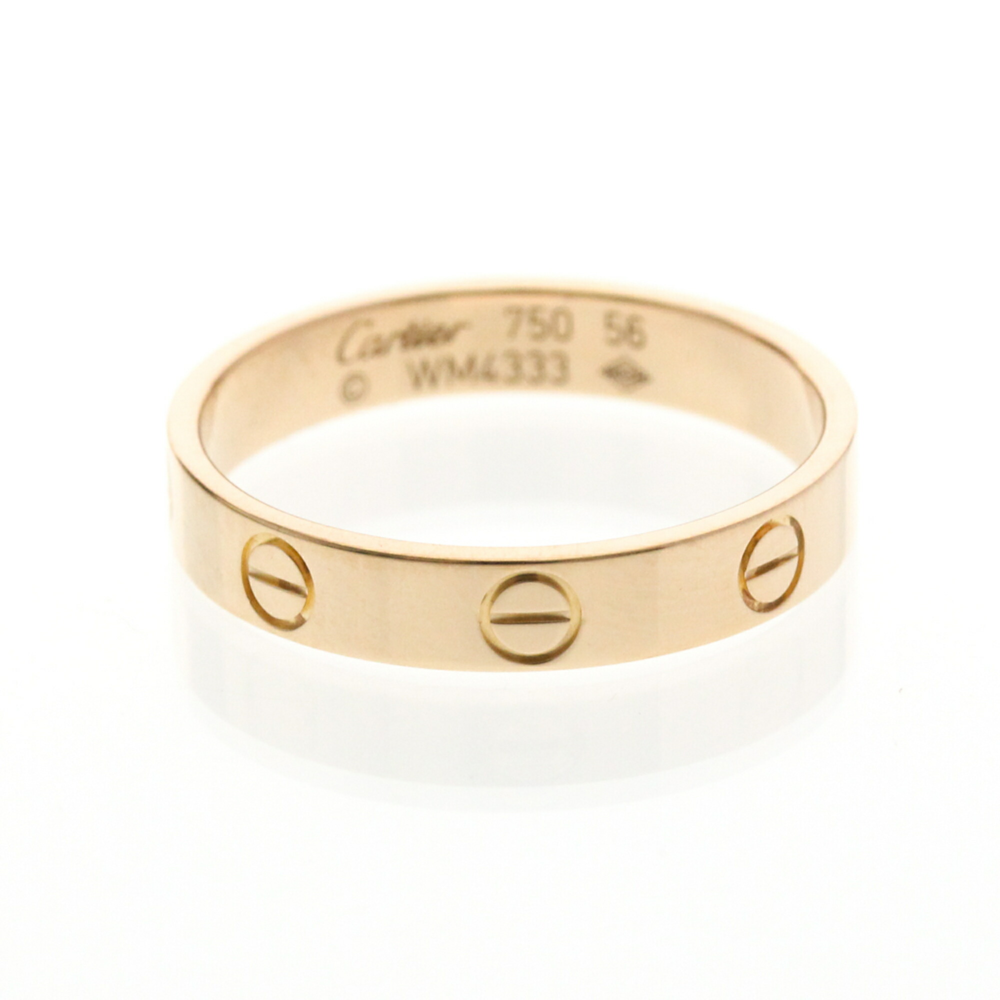 カルティエ(Cartier) ミニラブリング K18ピンクゴールド(K18PG) ファッション 無し バンドリング ピンクゴールド(PG)【中古】