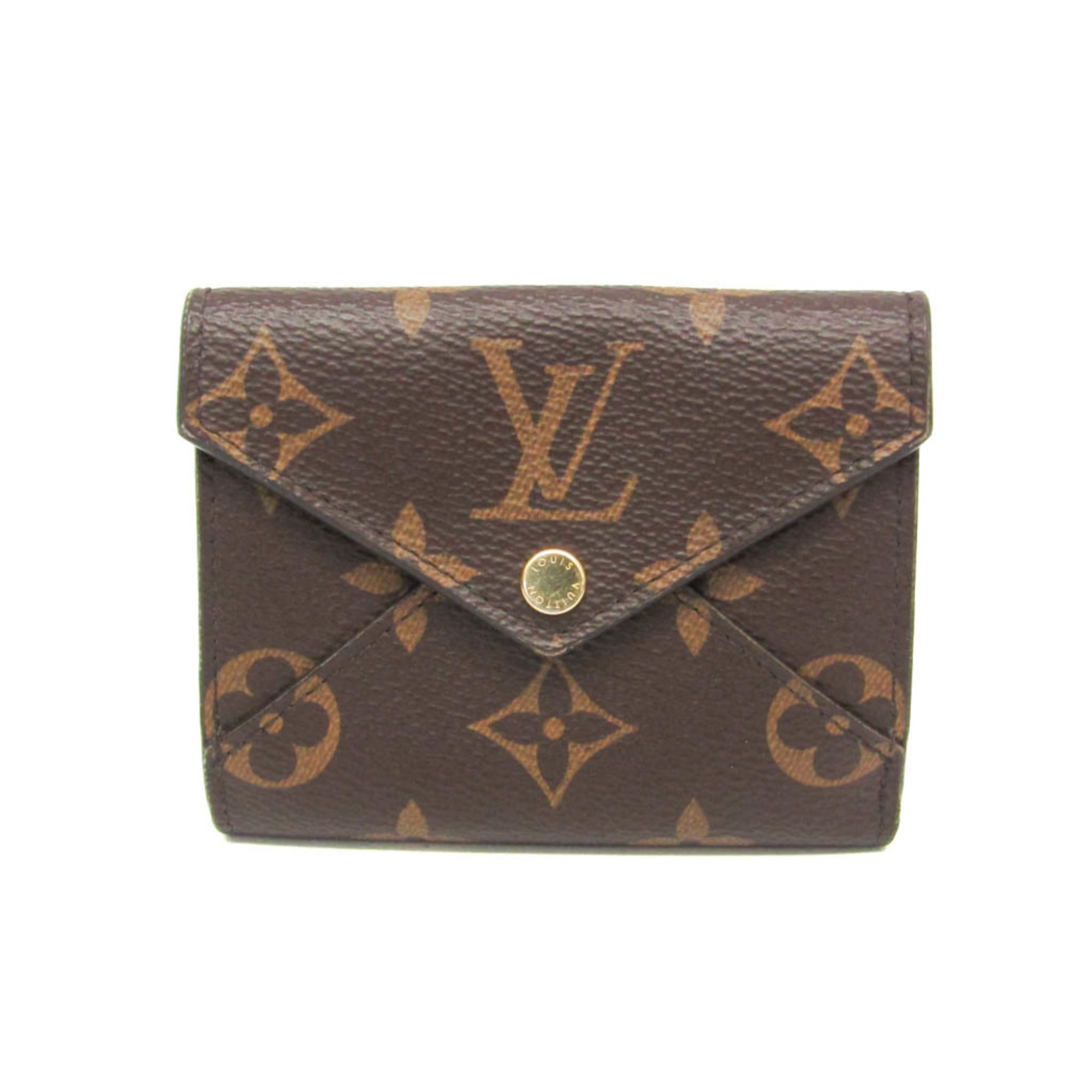 ルイ・ヴィトン(Louis Vuitton) モノグラム ポルトフォイユ セレスト M81666 レディース モノグラム 財布（三つ折り） ブラウン,メタリックダークグリーン【中古】 38,610円