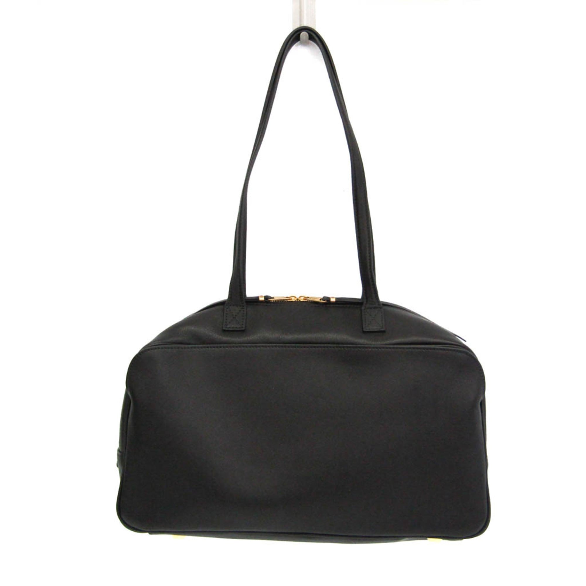 バレンシアガ(Balenciaga) 持ちはこび 突き抜く御徒面子 826425 レディース なめし革 ハンドバック,ショルダーバッグ 黒いこと【中古】