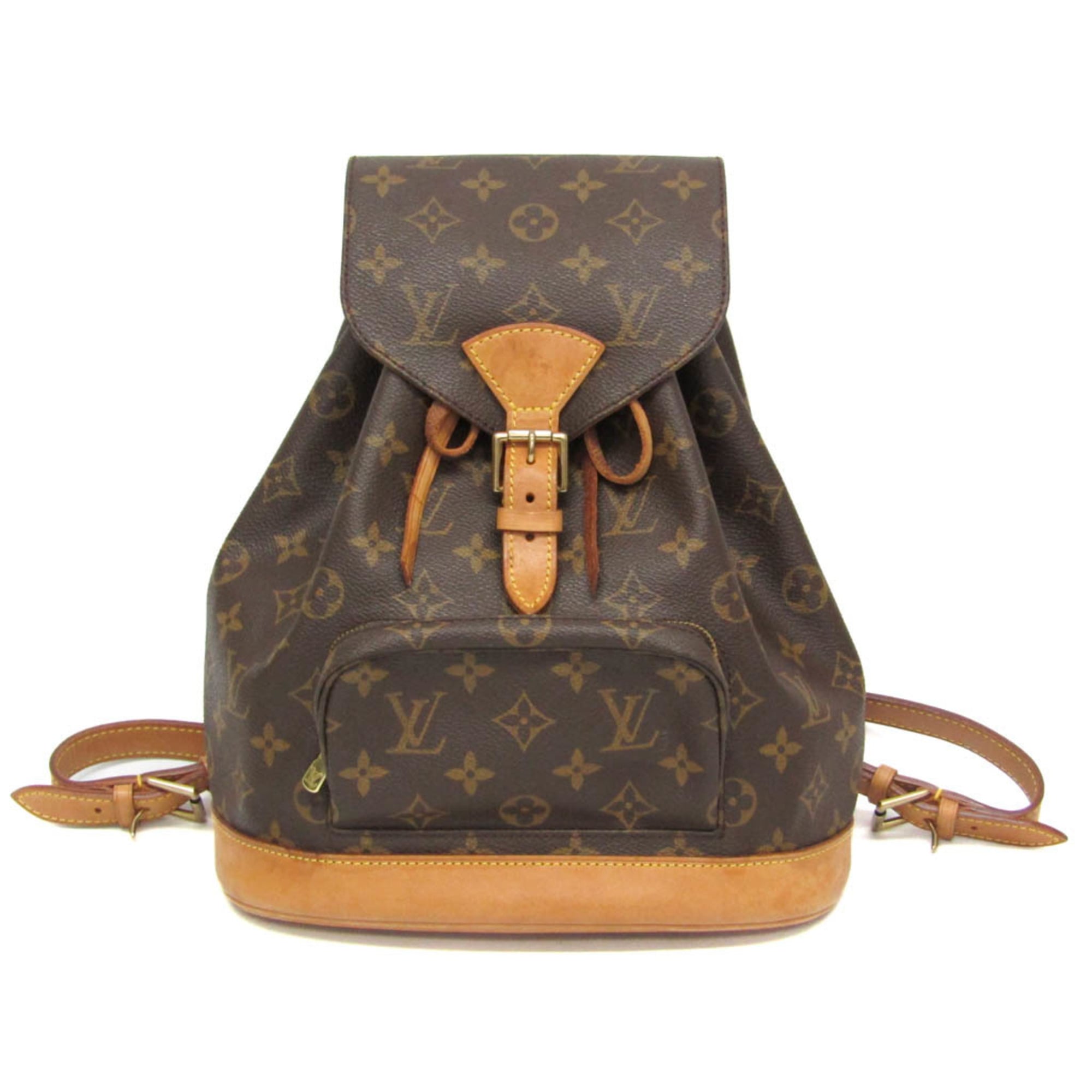 ルイ・ヴィトン(Louis Vuitton) モノグラム モン掏摸 MM M51136 レディース 背嚢 赤銅色【中古】