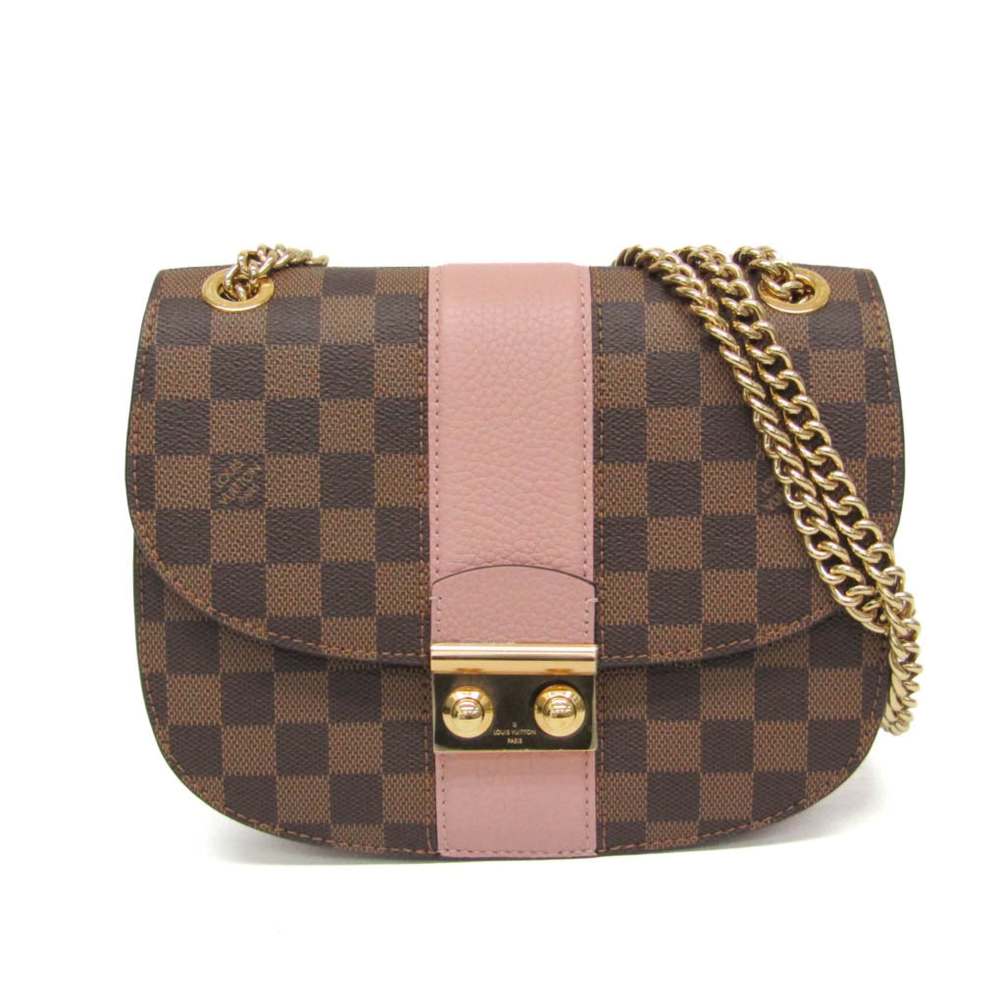 ルイ・ヴィトン(Louis Vuitton) ダミエ ワイト島 N64418 レディース ショルダーバッグ 赤銅色,サクラ色【中古】