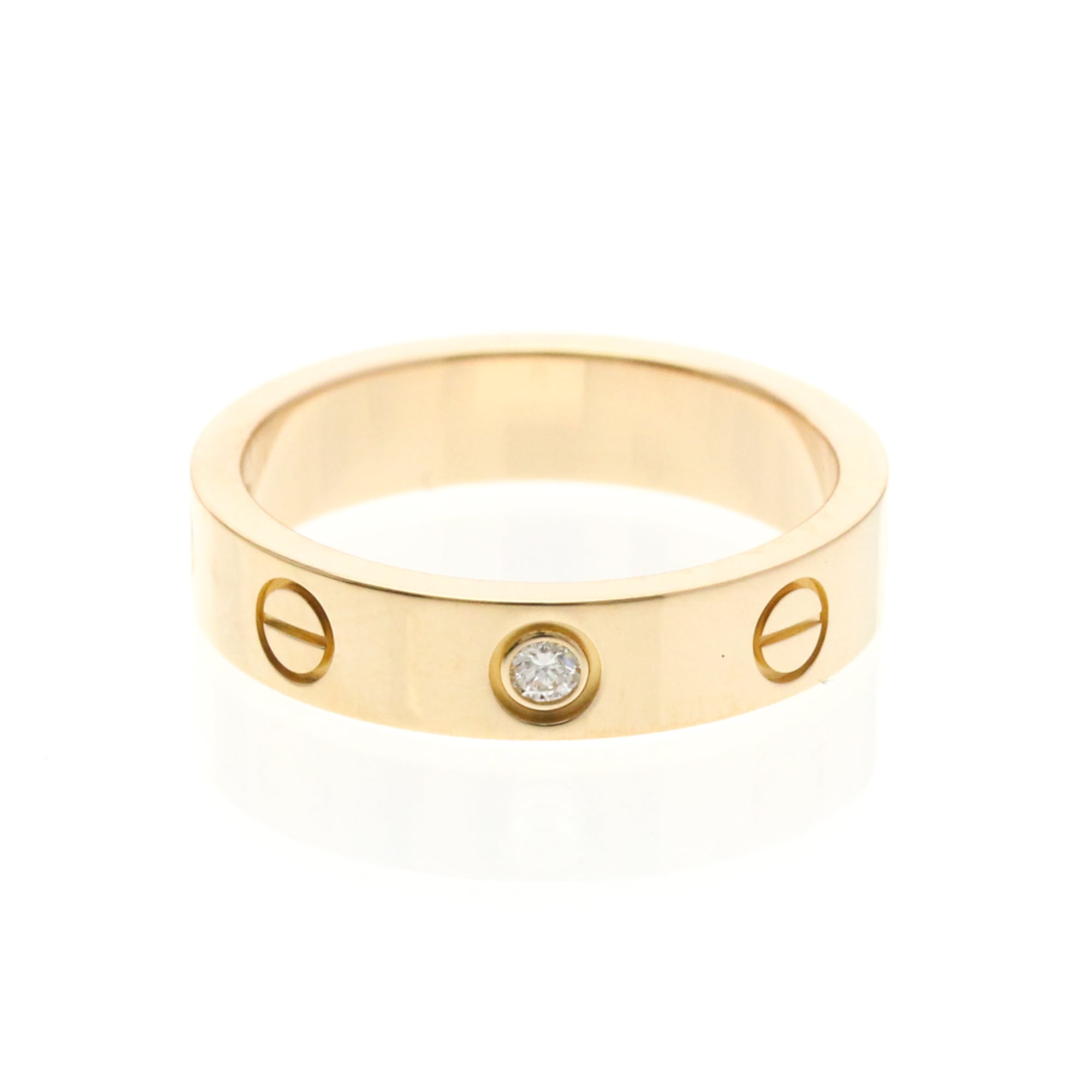 カルティエ(Cartier) ミニラブリング 1P ダイヤモンド K18ピンクゴールド(K18PG) ファッション ダイヤモンド バンドリング ピンクゴールド(PG)【中古】 109,890円