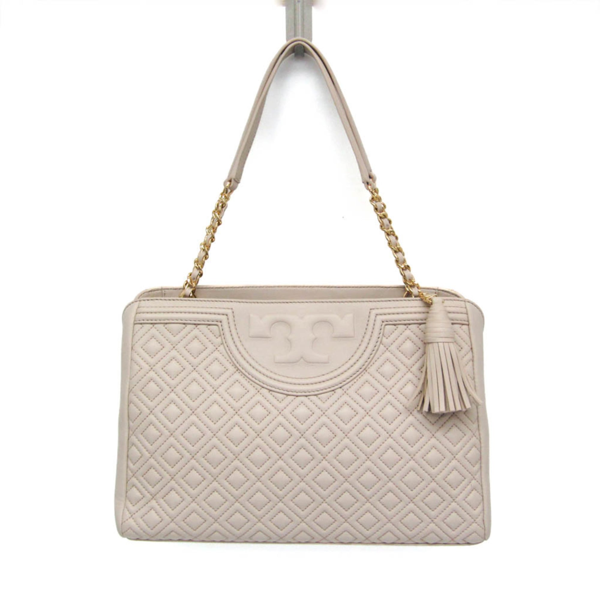 トリーバーチ(Tory Burch) フレミング チェーンショルダートート レディース なめし革 トートバッグ 点火装置サクラ色【中古】