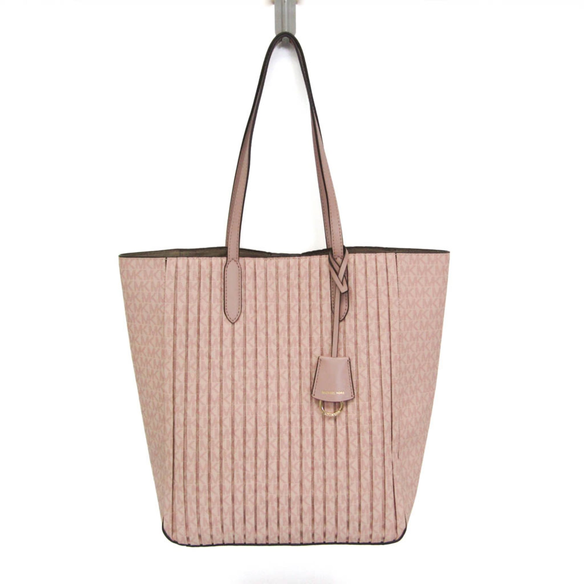マイケル・コース(Michael Kors) シンクレア プリーツ ショッパートート ラージ 30F1G5ST9V レディース PVC トートバッグ ピンク【中古】