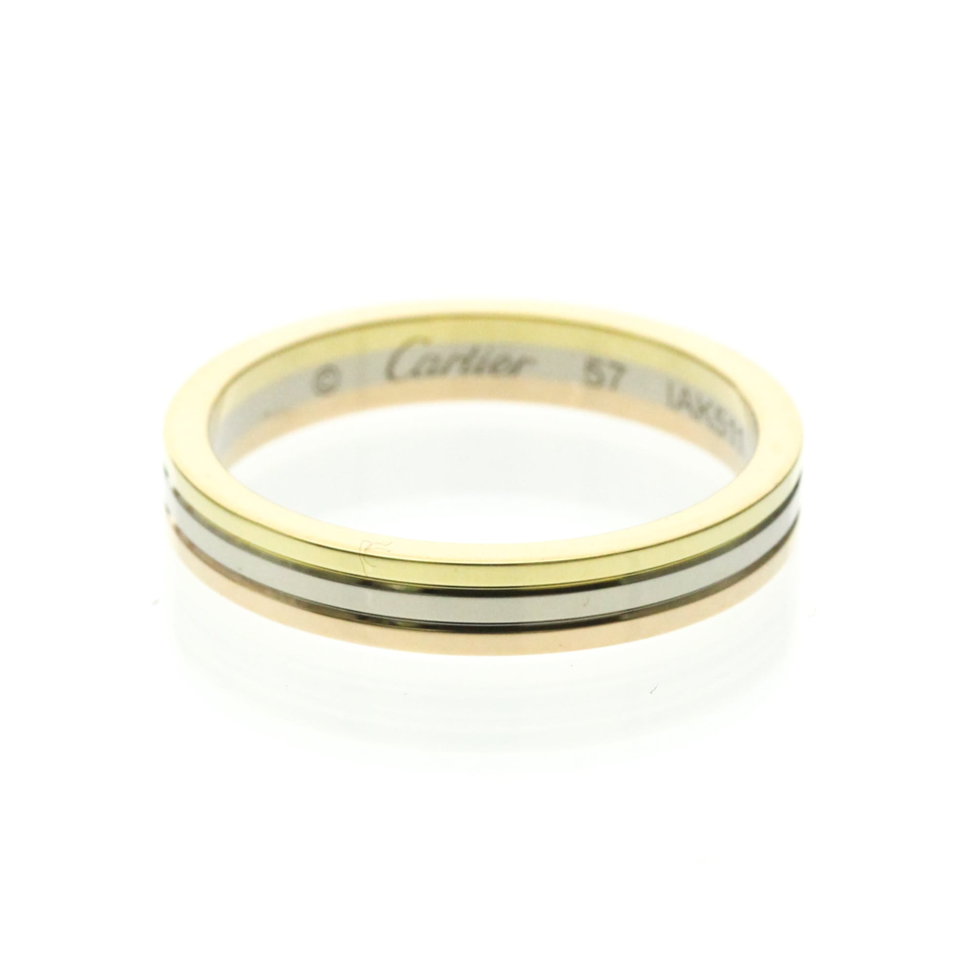 カルティエ(Cartier) ヴァンドームリング K18イエローゴールド(K18YG),K18ピンクゴールド(K18PG),K18ホワイトゴールド(K18WG) ファッション 無し バンドリング ゴールド【中古】