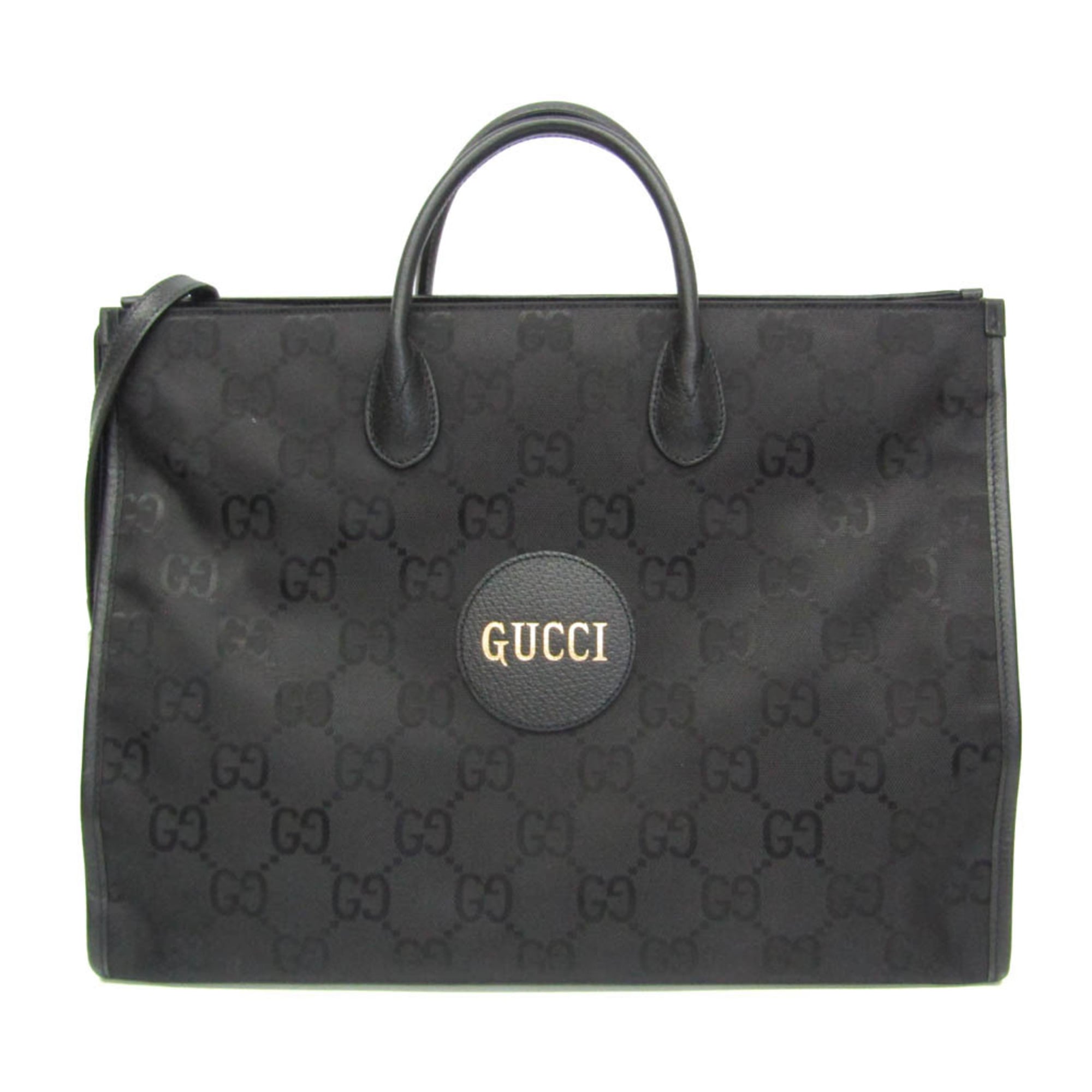 グッチ(Gucci) オフ ザ グリッド GG 630353 メンズ,レディース ナイロン帆布,なめし革 ハンドバック,ショルダーバッグ 黒いこと【中古】