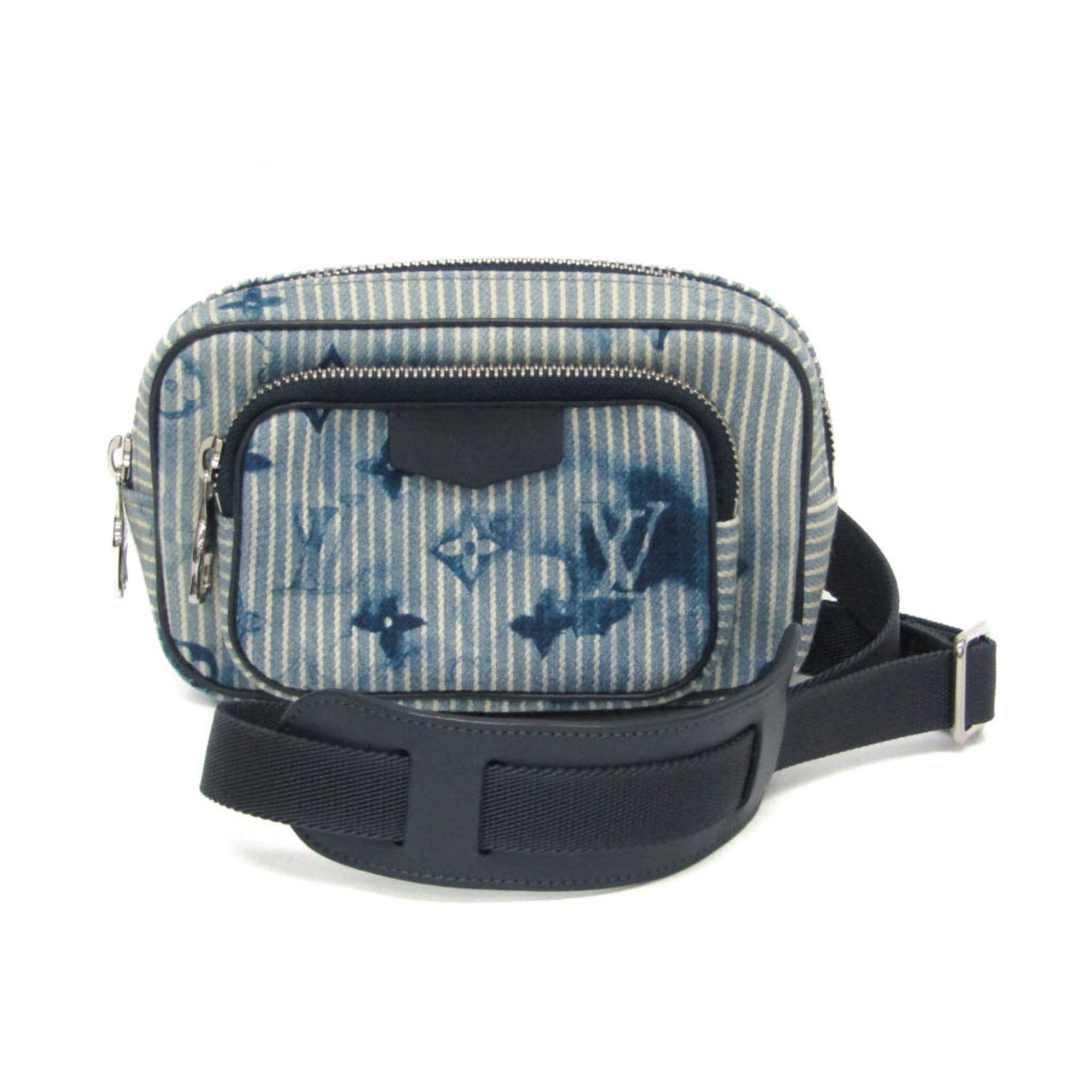ルイ・ヴィトン(Louis Vuitton) モノグラム アウトドア・ポシェット サマーコレクション M80462 メンズ,レディース ポーチ,ショルダーバッグ ブルー,ホワイト【中古】