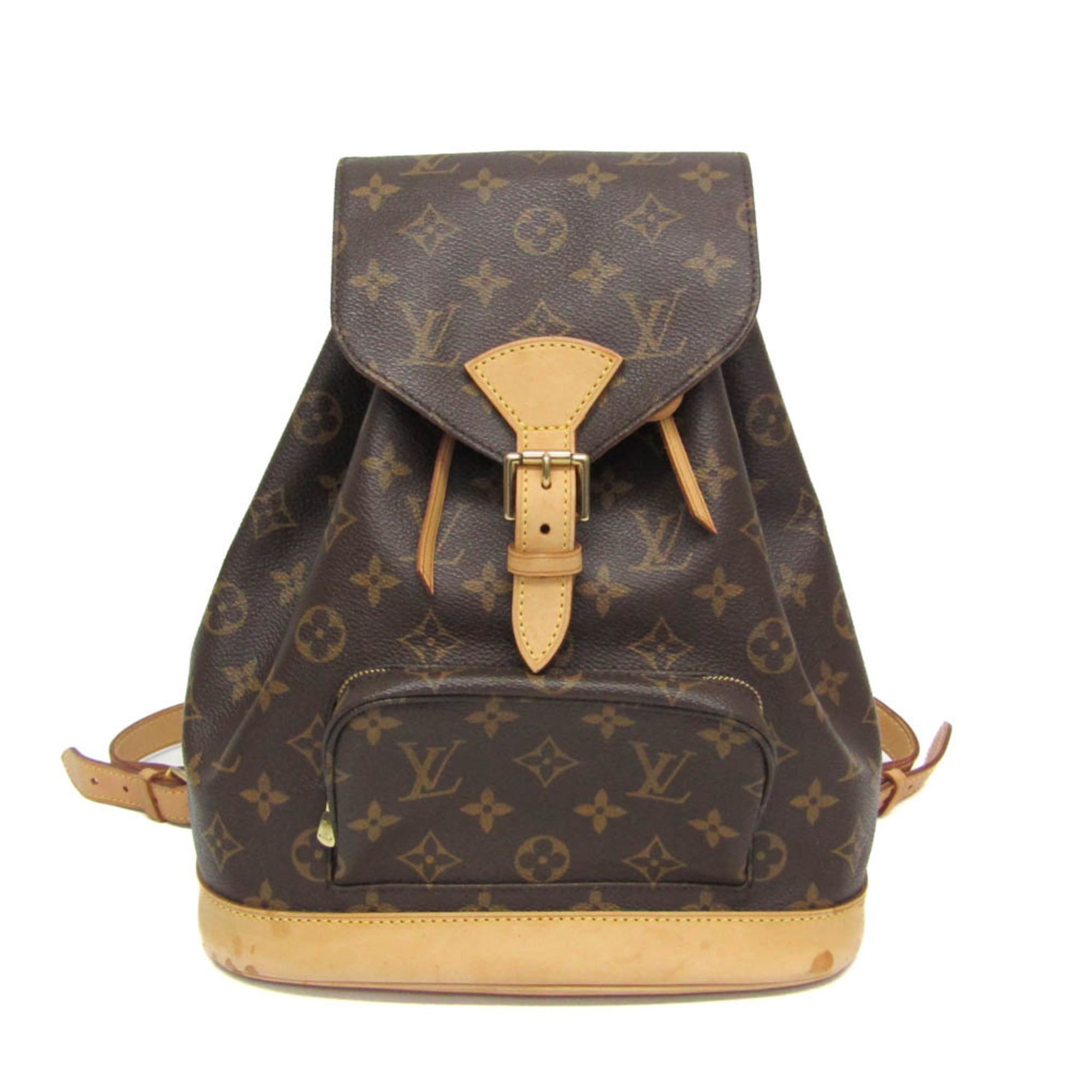 ルイ・ヴィトン(Louis Vuitton) モノグラム モン掏摸 MM M51136 レディース 背嚢 赤銅色【中古】