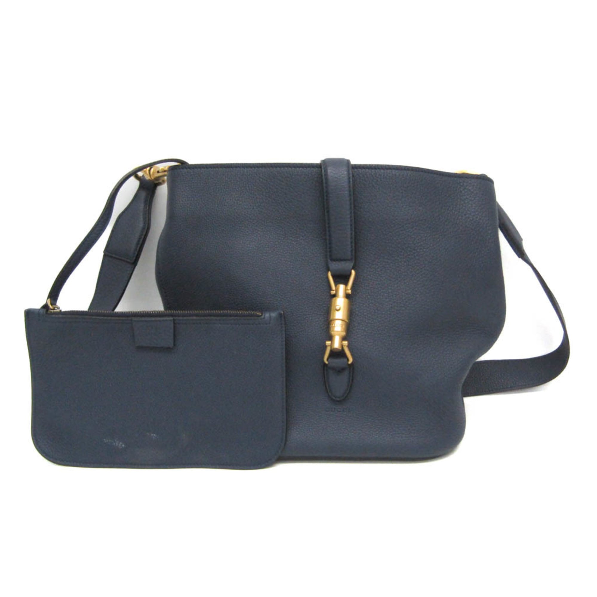 グッチ(Gucci) ニュージャッキー 井戸釣瓶御徒面子 380579 レディース なめし革 ショルダーバッグ 米国海軍【中古】