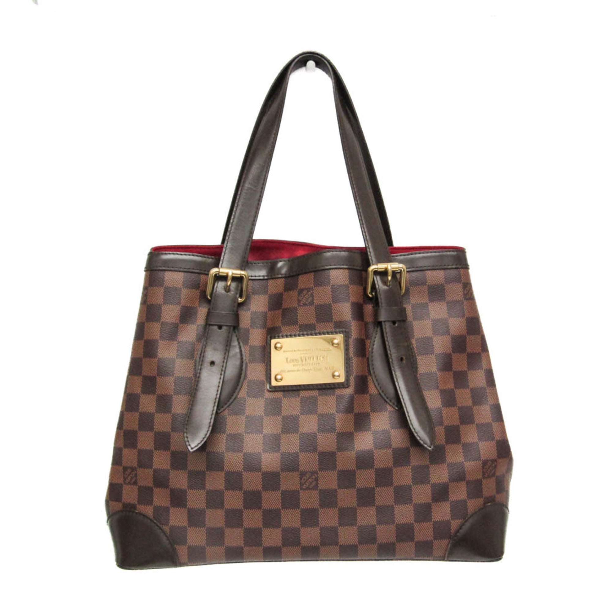 ルイ・ヴィトン(Louis Vuitton) ダミエ ハムステッドMM N51204 レディース ショルダーバッグ,トートバッグ 赤銅色【中古】