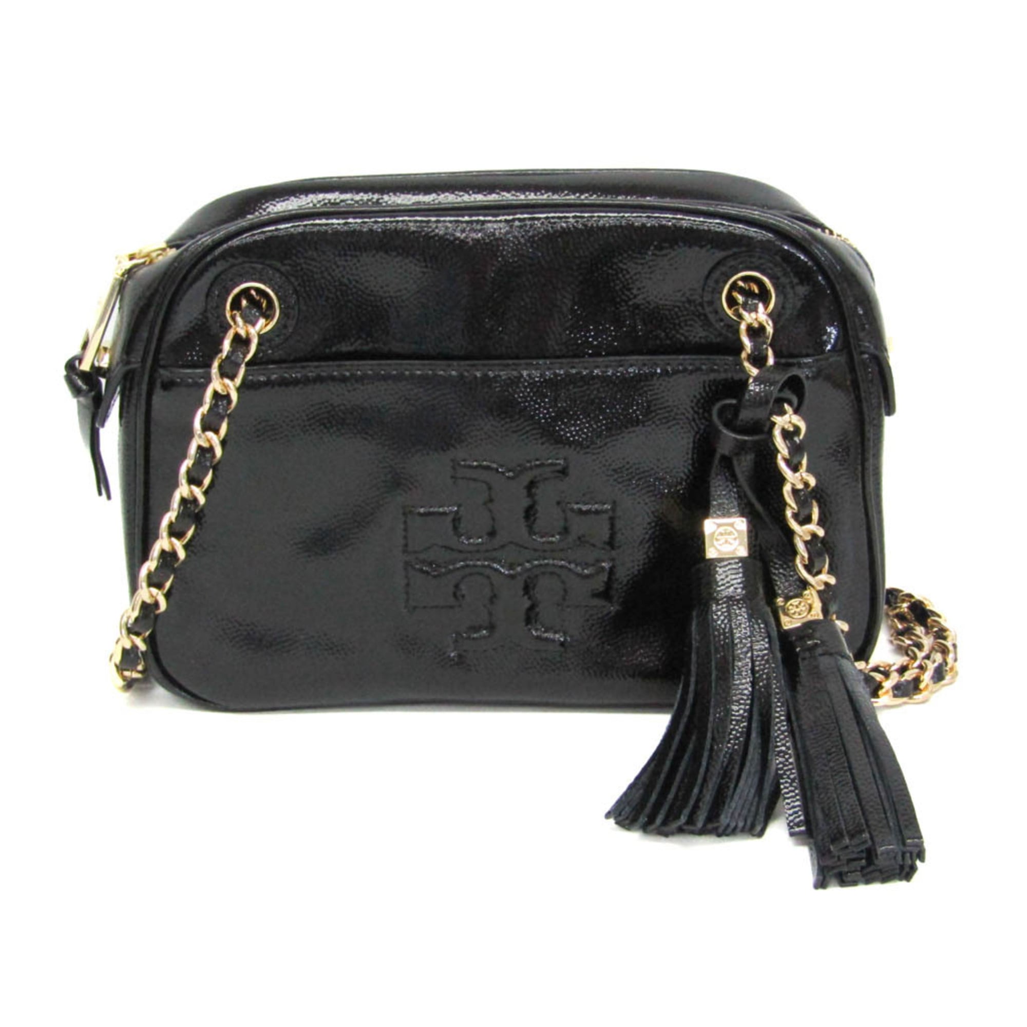トリーバーチ(Tory Burch) チェーン店ショルダーバッグ レディース なめし革 ショルダーバッグ 黒いこと【中古】