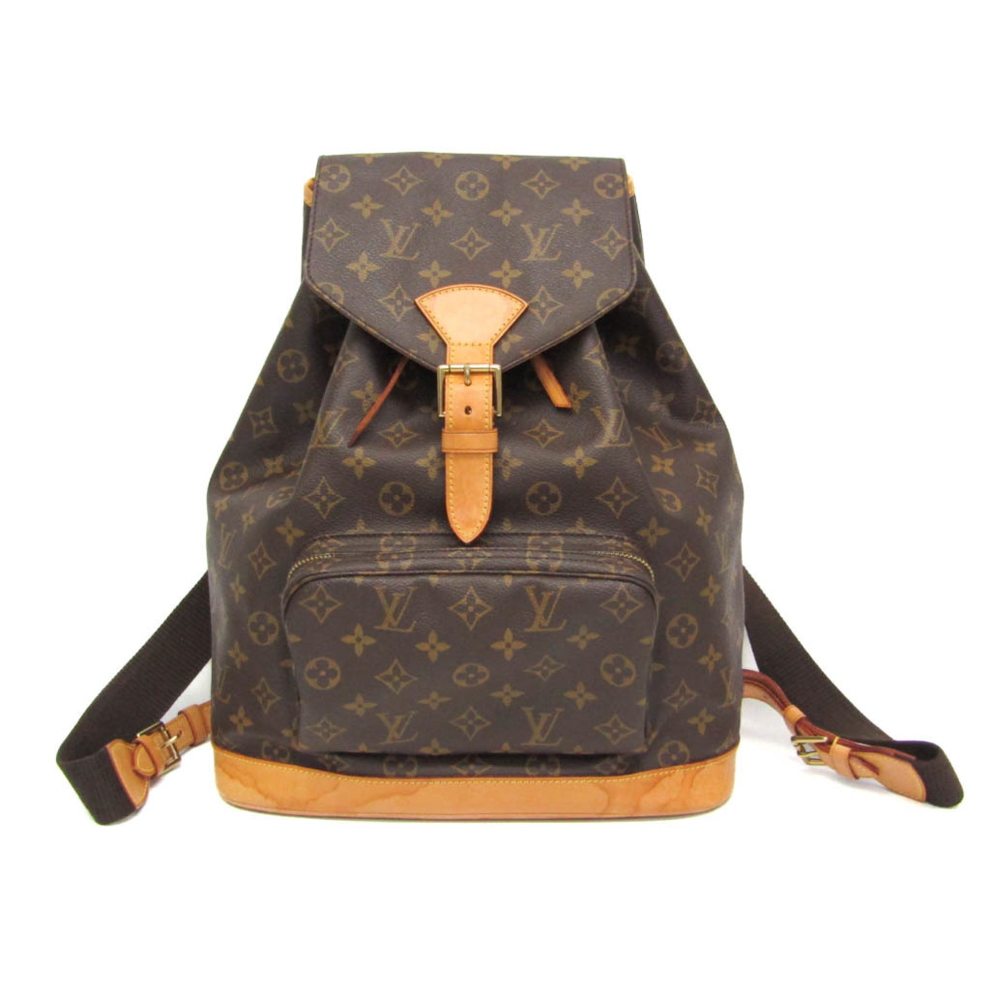 ルイ・ヴィトン(Louis Vuitton) モノグラム モン掏摸 GM M51135 レディース 背嚢 赤銅色【中古】