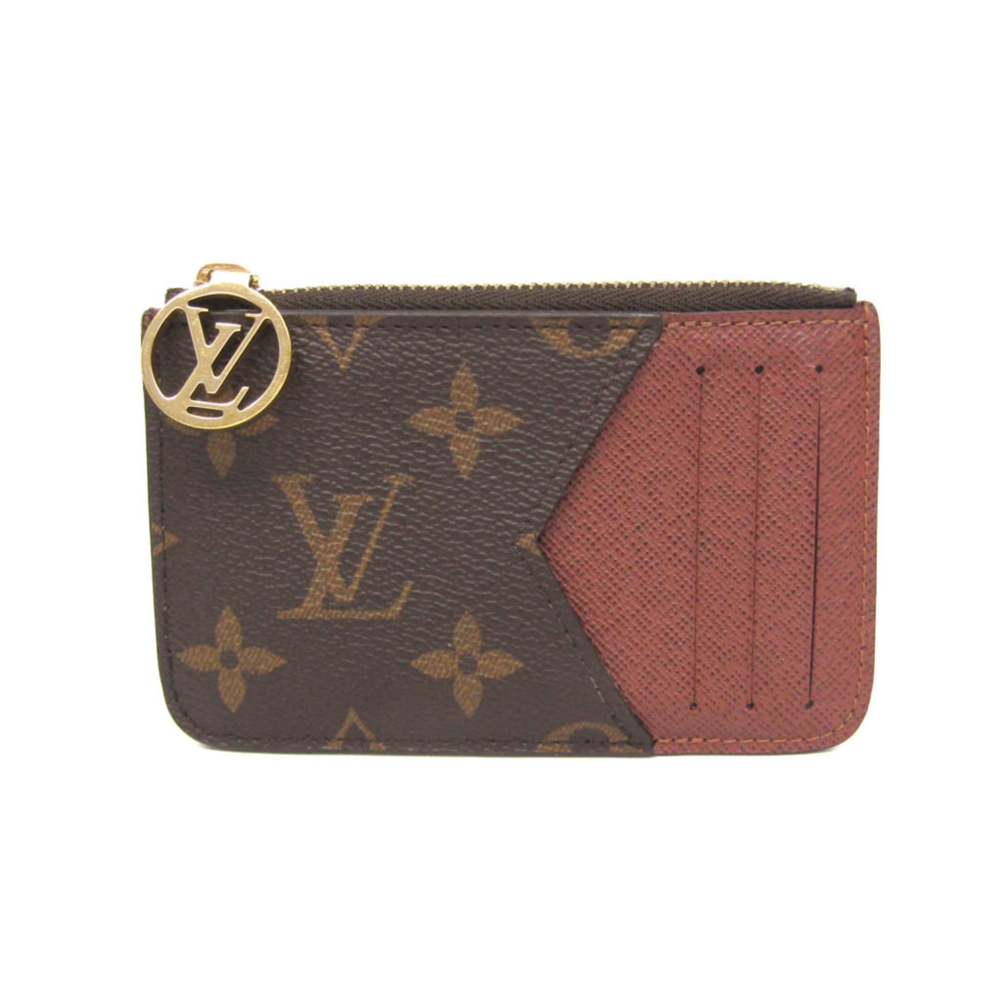 ルイ・ヴィトン(Louis Vuitton) モノグラム ポルトカルト ロミー M81880 モノグラム カードケース ブラウン【中古】
