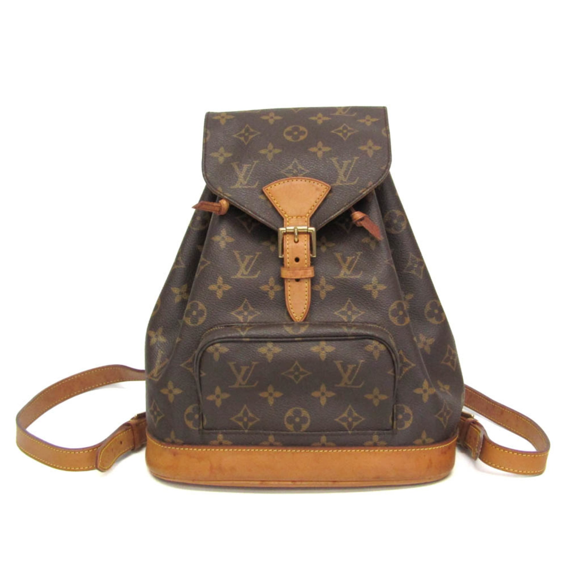 ルイ・ヴィトン(Louis Vuitton) モノグラム モン掏摸 MM M51136 レディース 背嚢 赤銅色【中古】