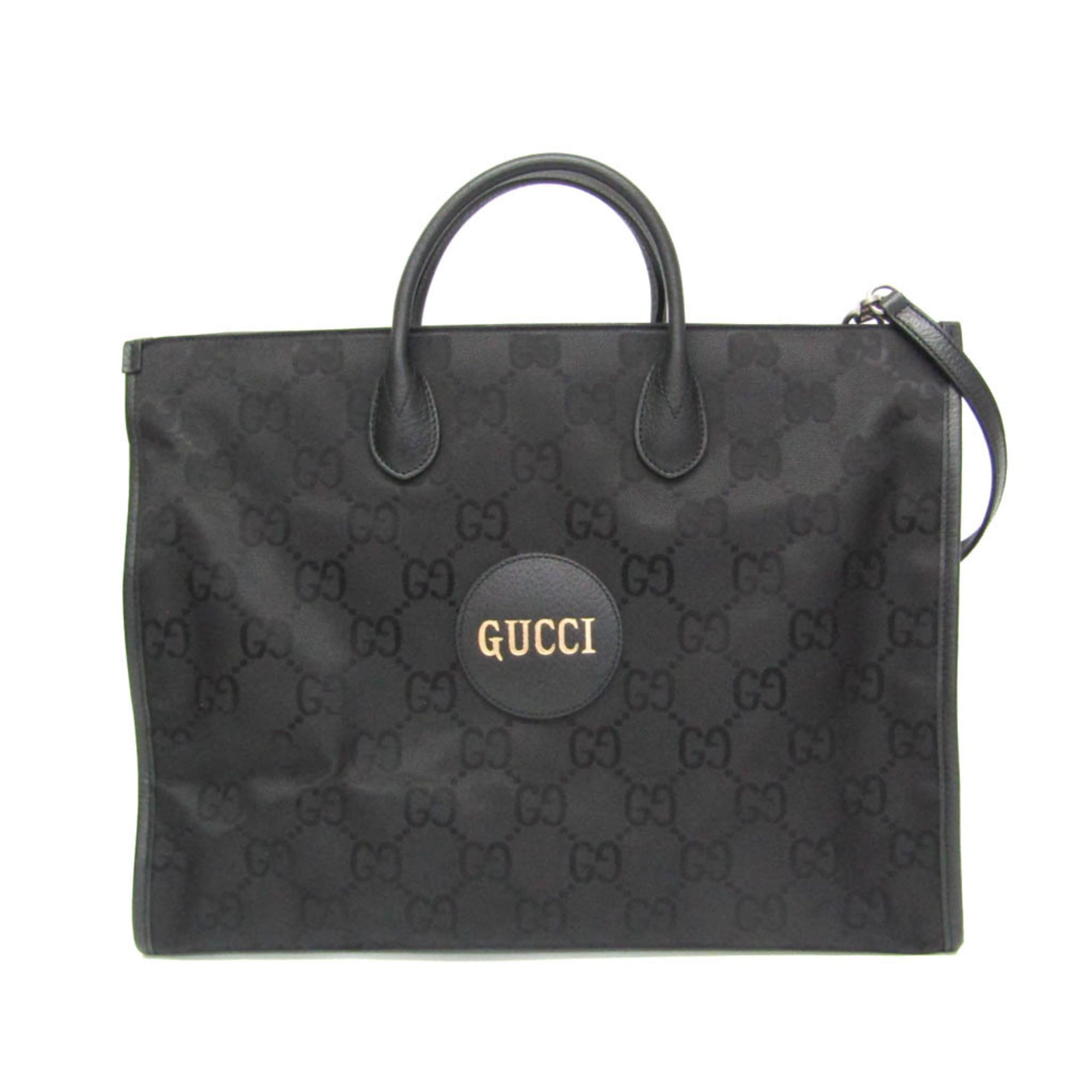 グッチ(Gucci) オフ ザ グリッド GG 630353 メンズ,レディース ナイロン帆布,なめし革 ハンドバック,ショルダーバッグ 黒いこと【中古】