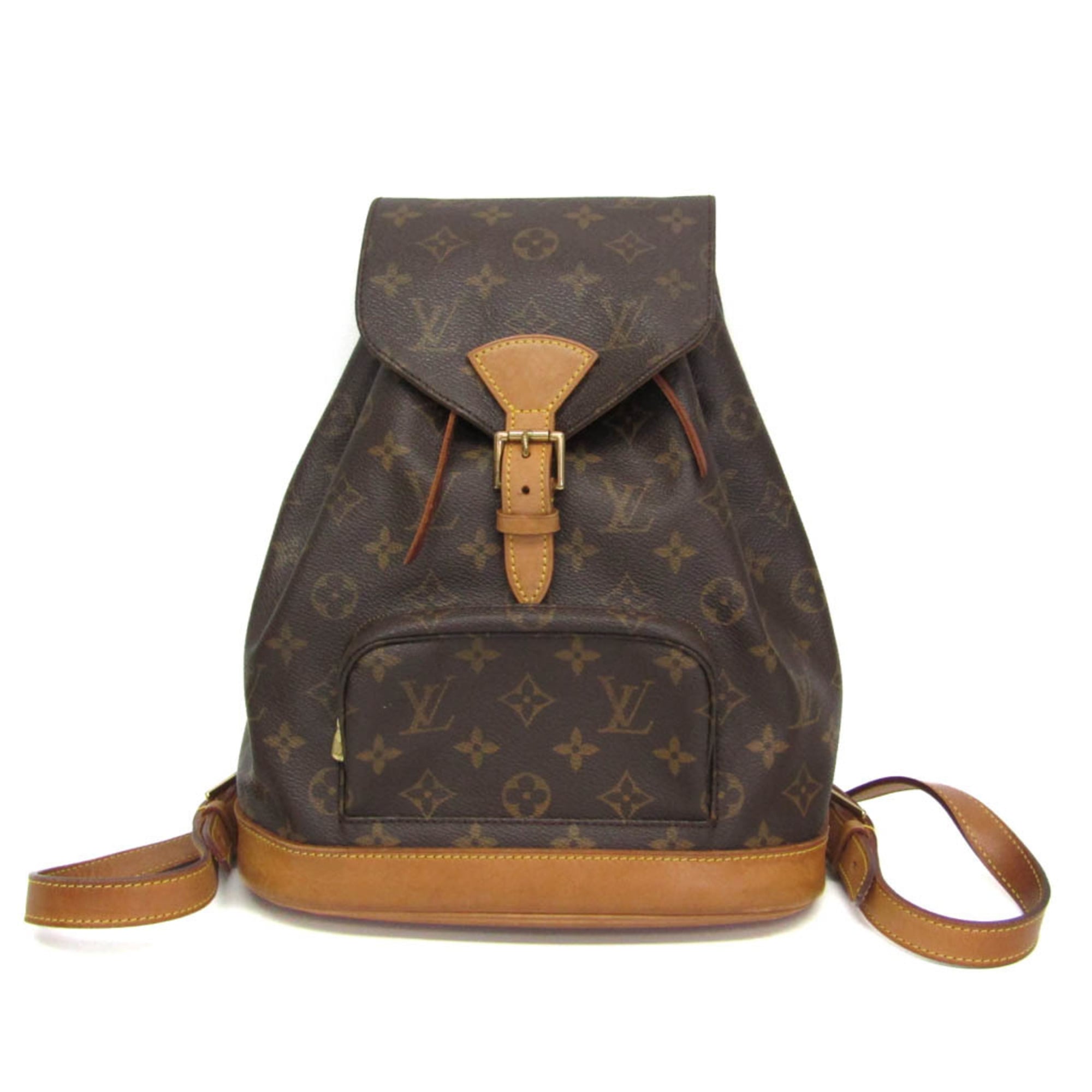 ルイ・ヴィトン(Louis Vuitton) モノグラム モン掏摸 MM M51136 レディース 背嚢 赤銅色【中古】
