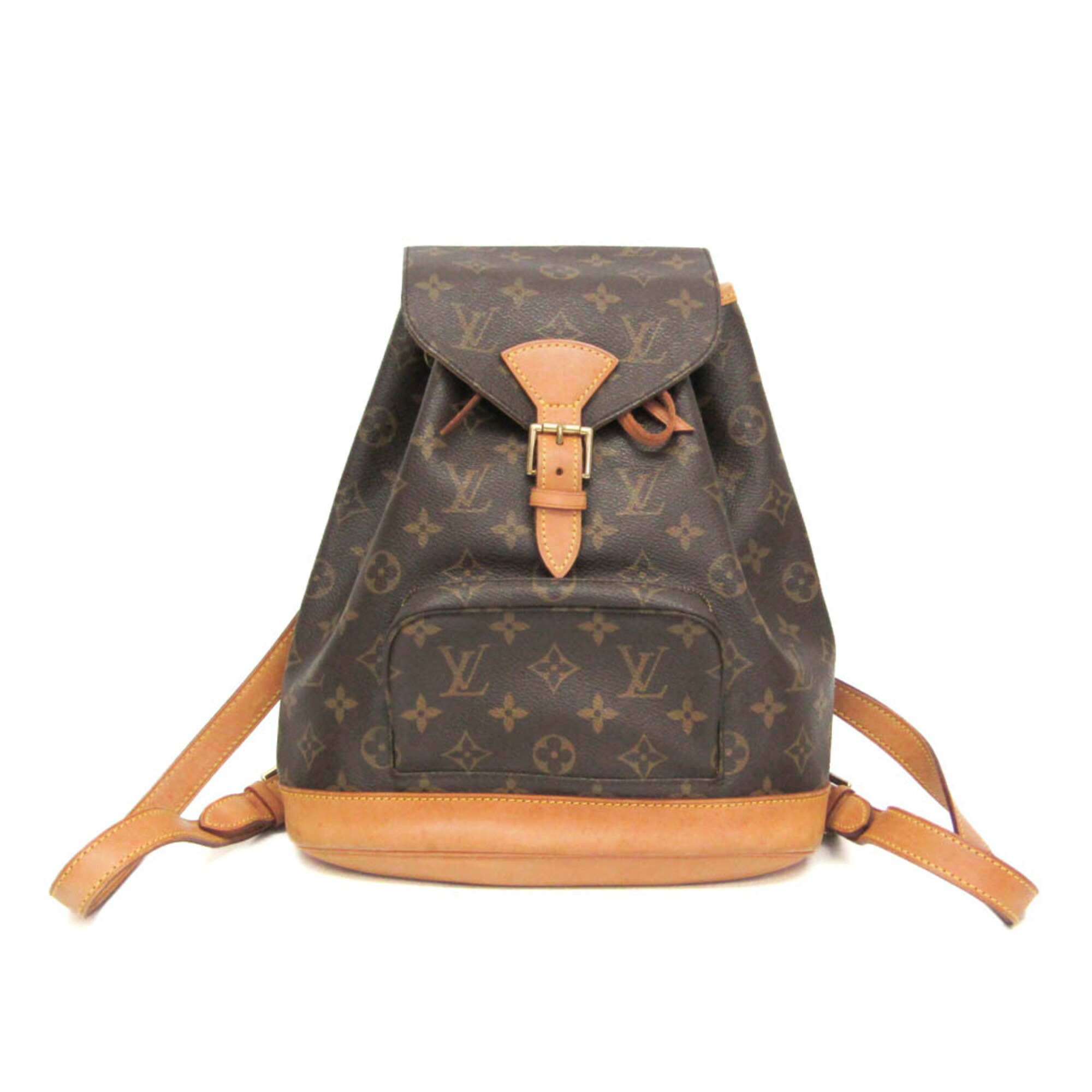 ルイ・ヴィトン(Louis Vuitton) モノグラム モン掏摸 MM M51136 レディース 背嚢 赤銅色【中古】