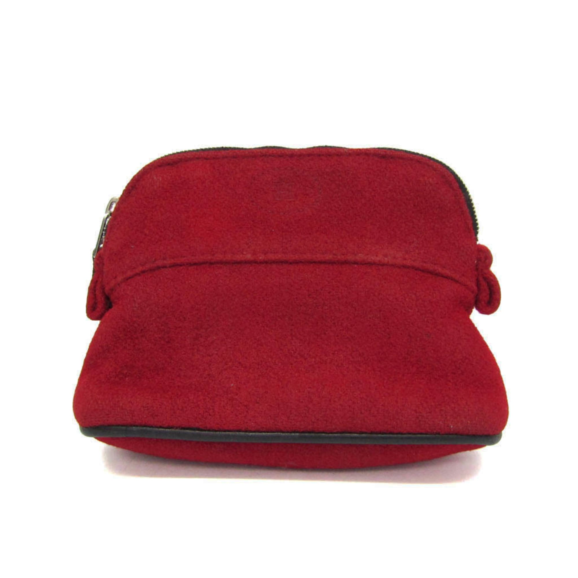 エルメス(Hermes) ボリード ミニミニ レディース フェルト 合財袋 赤いこと【中古】