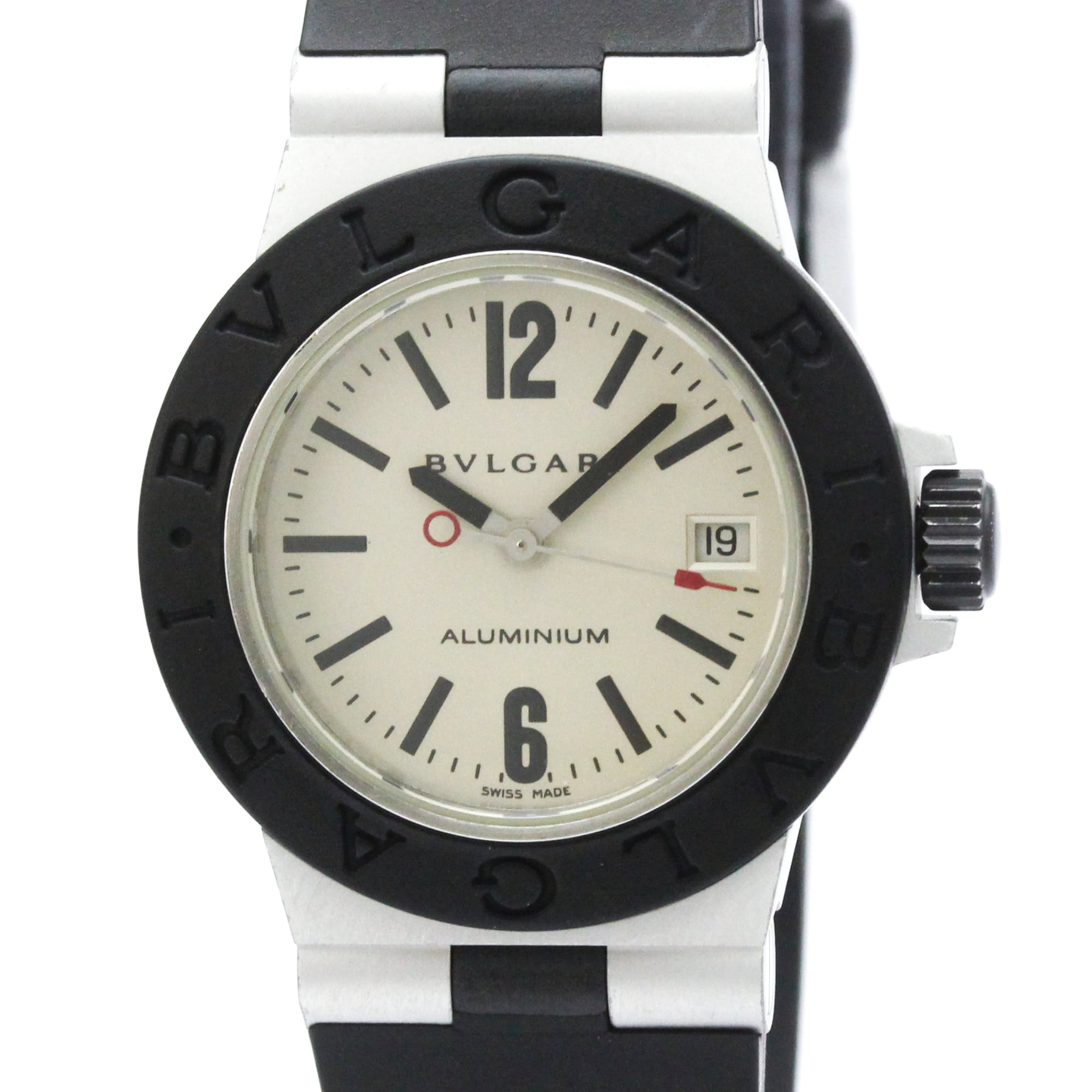 ブルガリ (BVLGARI) アルミニウム ラバー クォーツ レディース 時計 AL29A【中古】｜eLady 45,305円
