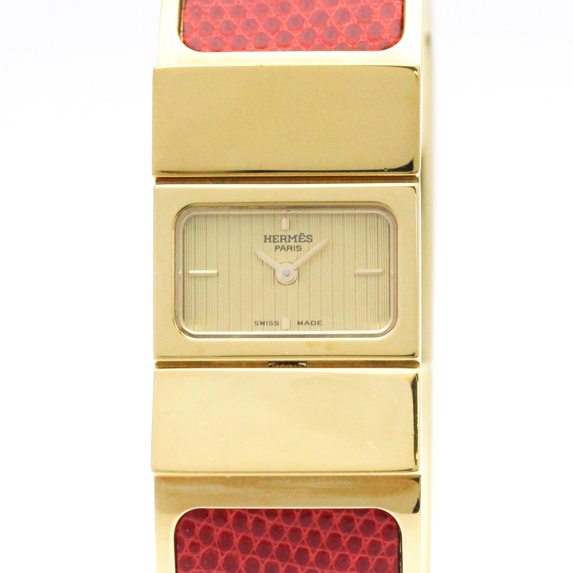 エルメス (HERMES) ロケ ゴールド一皿 石英 レディース 時辰儀 LO1.201【中古】