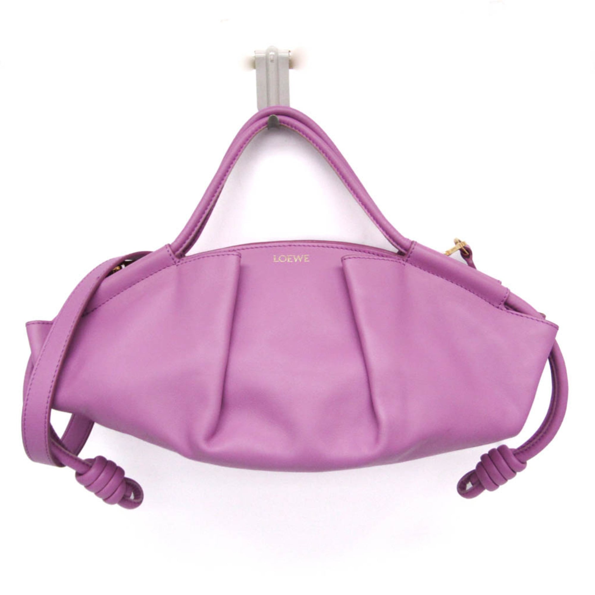 ロエベ(Loewe) パセオ スモール レディース なめし革 ハンドバック,ショルダーバッグ サクラ色【中古】