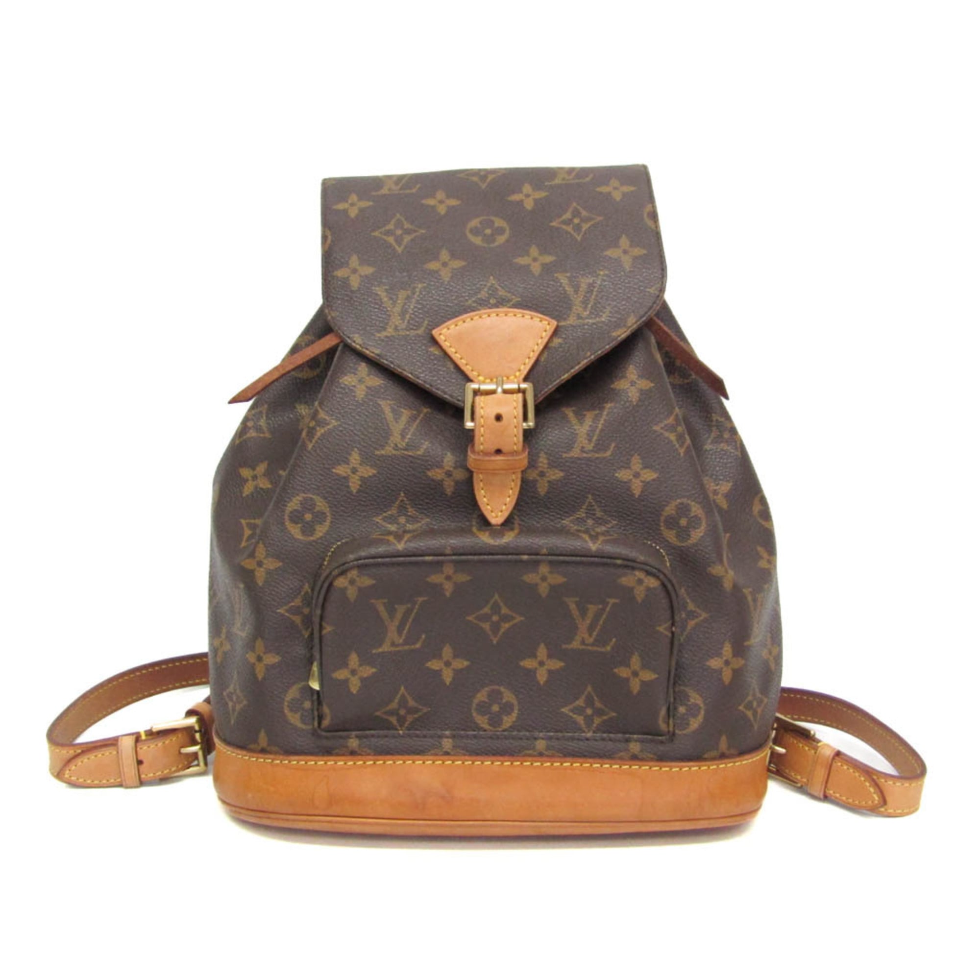 ルイ・ヴィトン(Louis Vuitton) モノグラム モン掏摸 MM M51136 レディース 背嚢 赤銅色【中古】