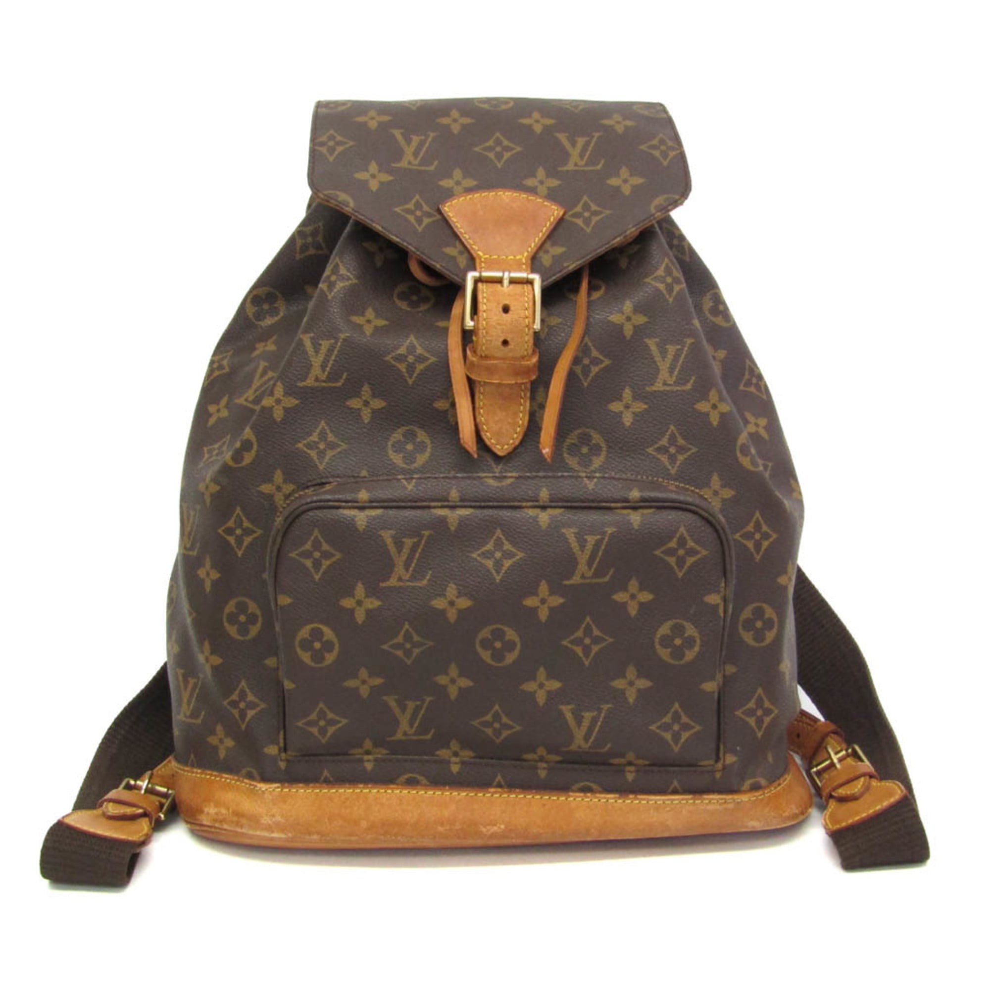ルイ・ヴィトン(Louis Vuitton) モノグラム モン掏摸 GM M51135 レディース 背嚢 赤銅色【中古】