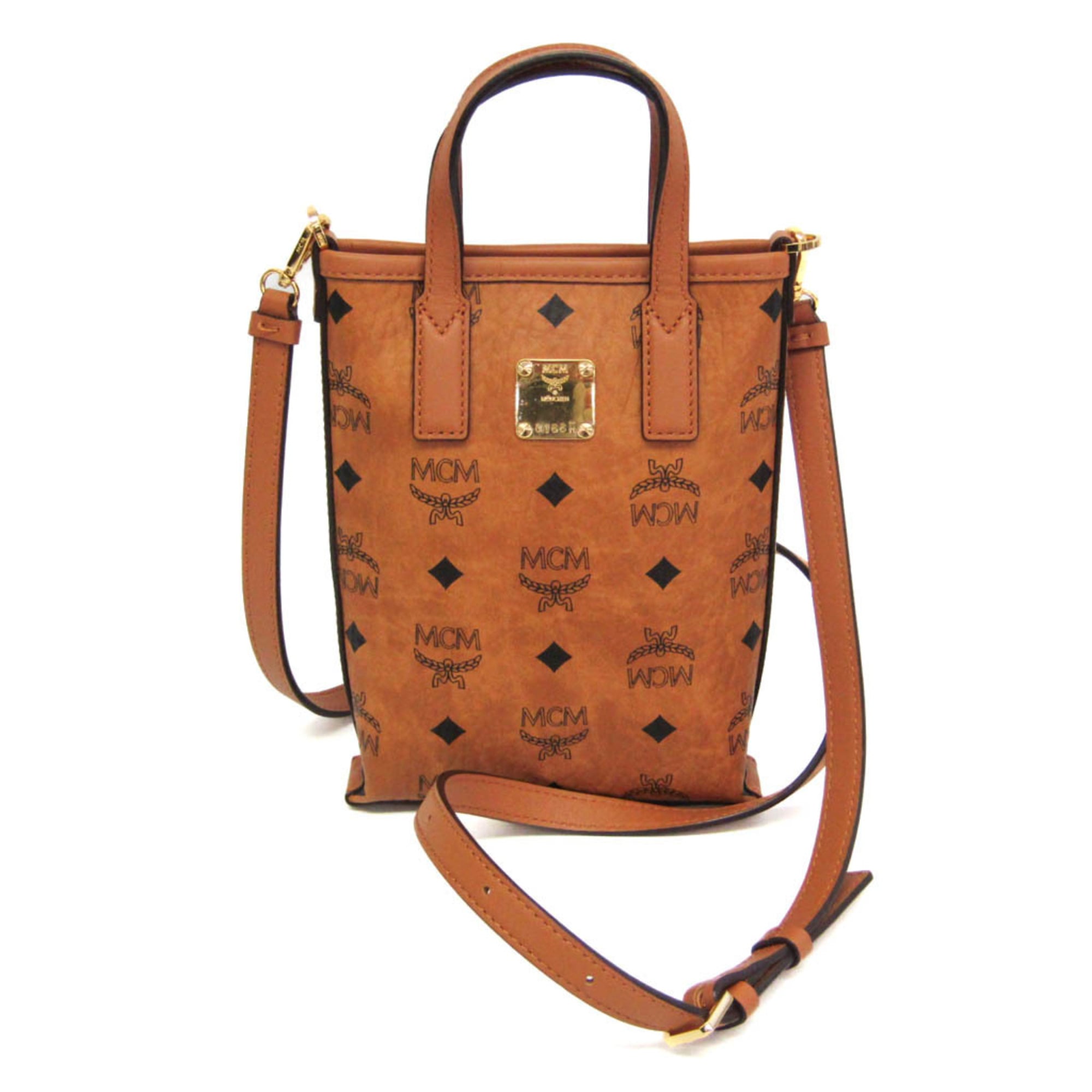 MCM コニャック・ヴィセトス Aren MWRAASE03 レディース なめし革,上塗り帆布 ハンドバック,ショルダーバッグ 点火装置赤銅色【中古】