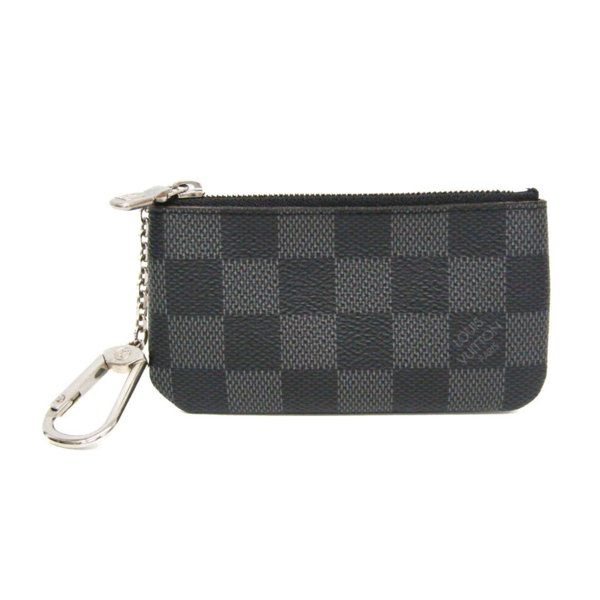 ルイ・ヴィトン(Louis Vuitton) ダミエ・グラフィット ポシェット クレ N60155 メンズ ダミエグラフィット 小銭入れ・コインケース ダミエ・グラフィット【中古】｜eLady