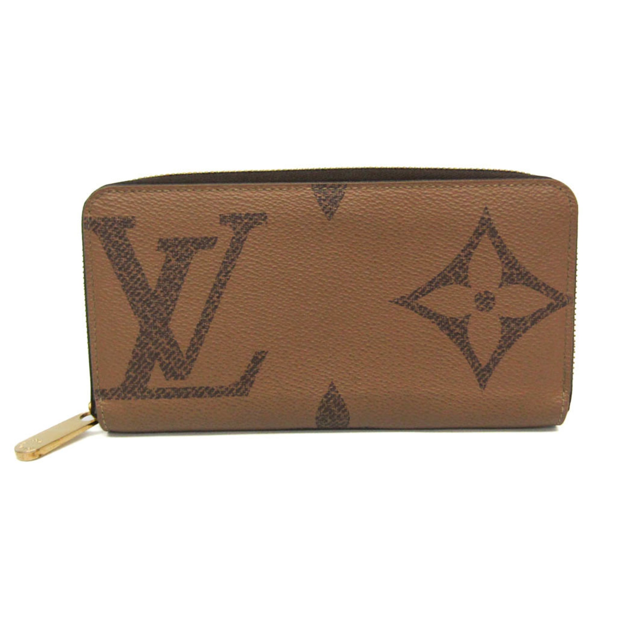 ルイ・ヴィトン(Louis Vuitton) モノグラム・リバース ジッピー・ウォレット モノグラムジャイアント M69353 レディース モノグラム・リバース 札入れ（二つ折り） 赤銅色【中古】