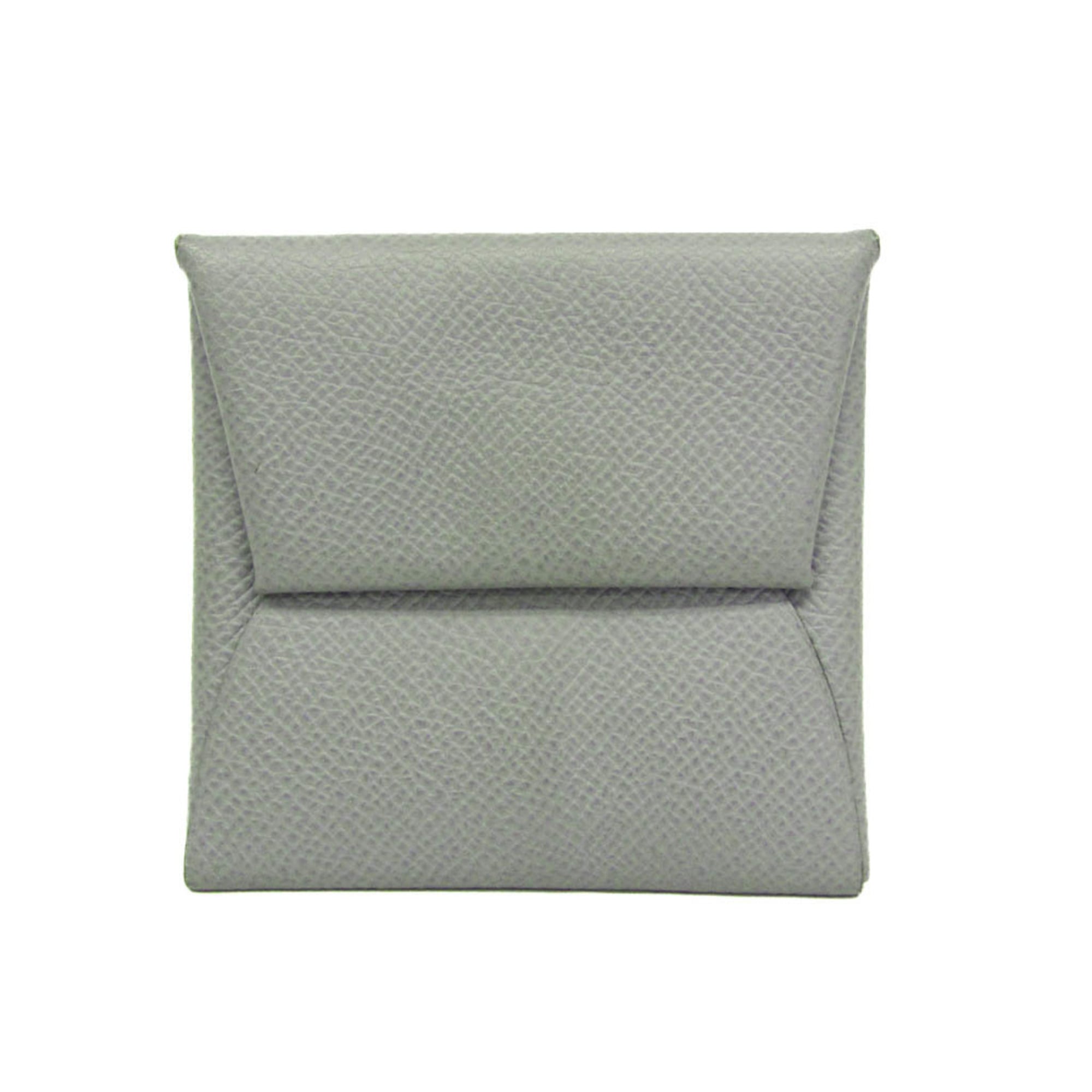 エルメス(Hermes) バスティア レディース,メンズ エプソン 小銭入れ・コインケース ライトブルーグレー【中古】｜eLady 11,715円