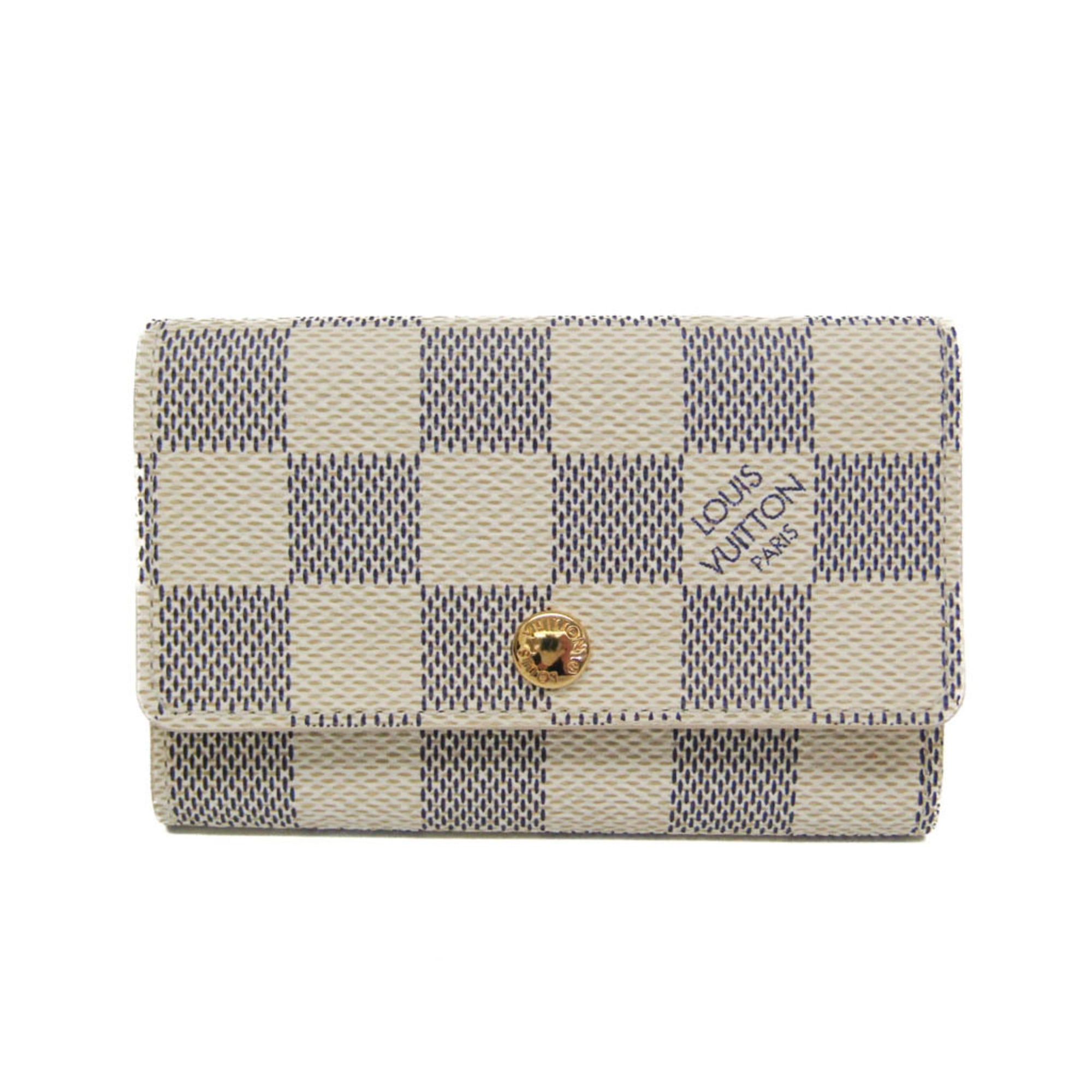 ルイ・ヴィトン(Louis Vuitton) ダミエアズール ミュルティクレ 6 N61745 メンズ,レディース ダミエアズール キーケース ダミエ・アズール【中古】｜eLady