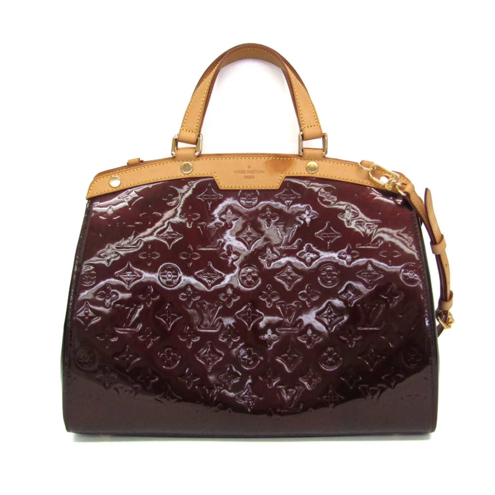 ルイ・ヴィトン(Louis Vuitton) モノグラムヴェルニ ブレアMM M91619 レディース ハンドバッグ,ショルダーバッグ アマラント【中古】|eLady
