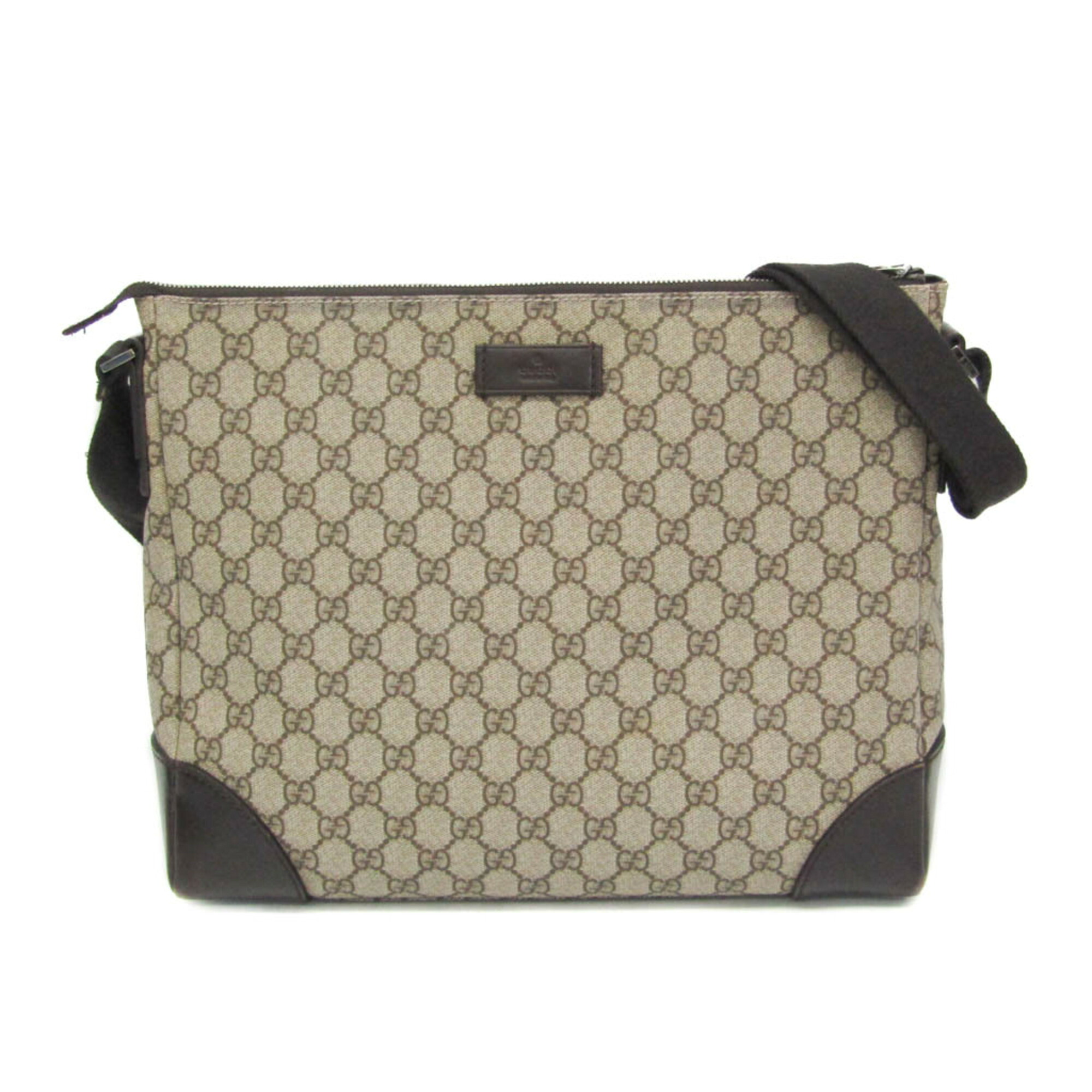 グッチ(Gucci) 110054 メンズ,レディース GGスプリーム ショルダーバッグ ベージュ,ブラウン【中古】 26,536円